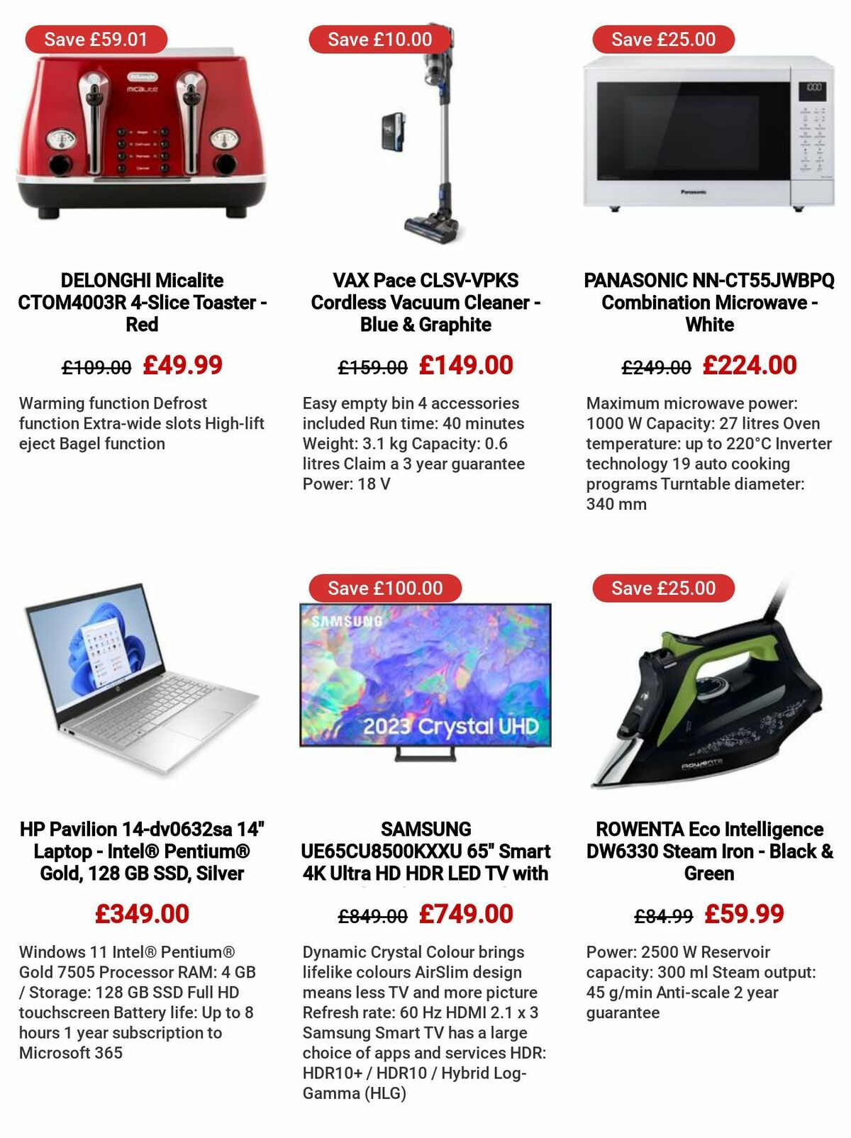 Currys Offers from 6 July