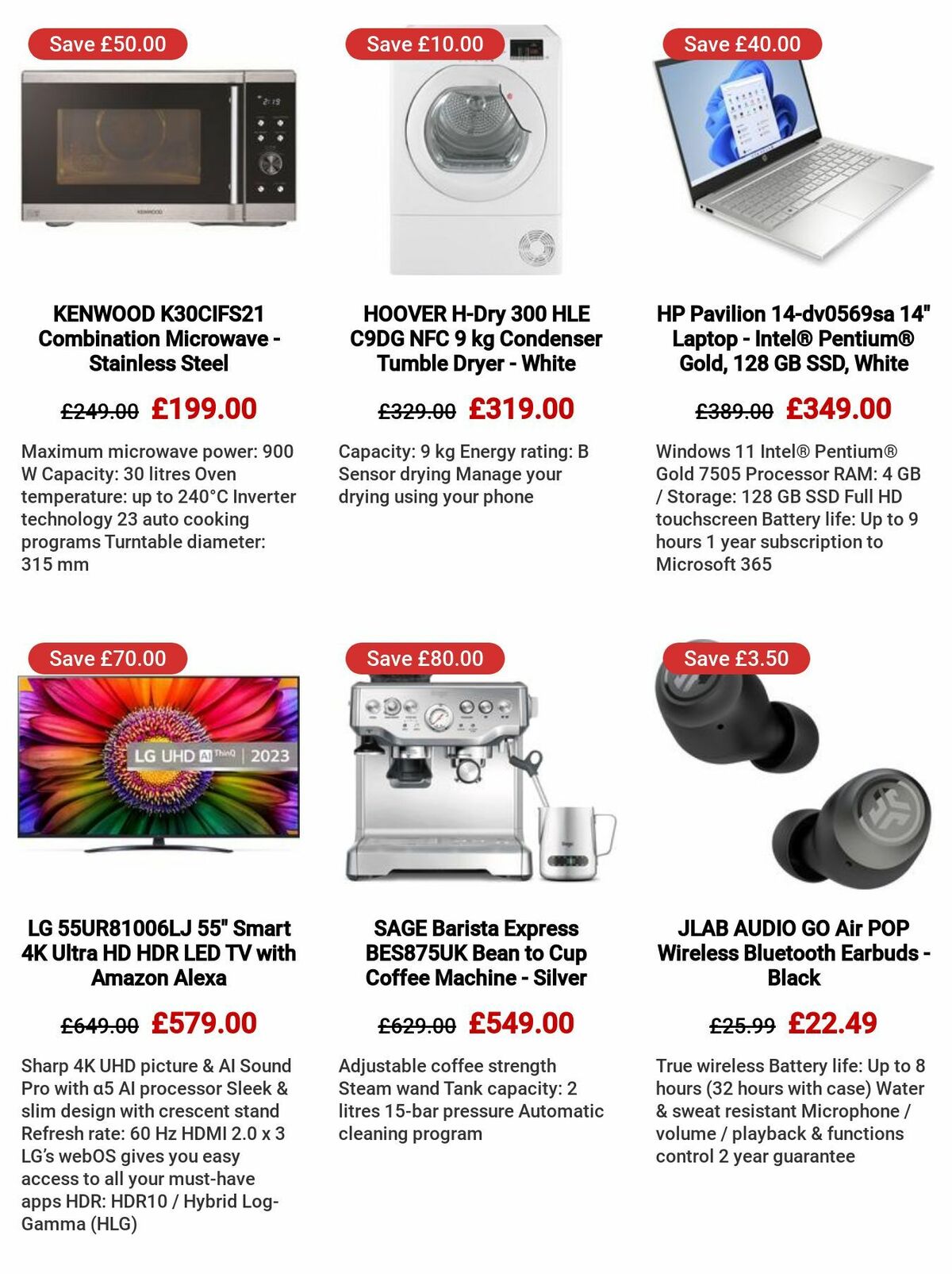 Currys Offers from 6 July