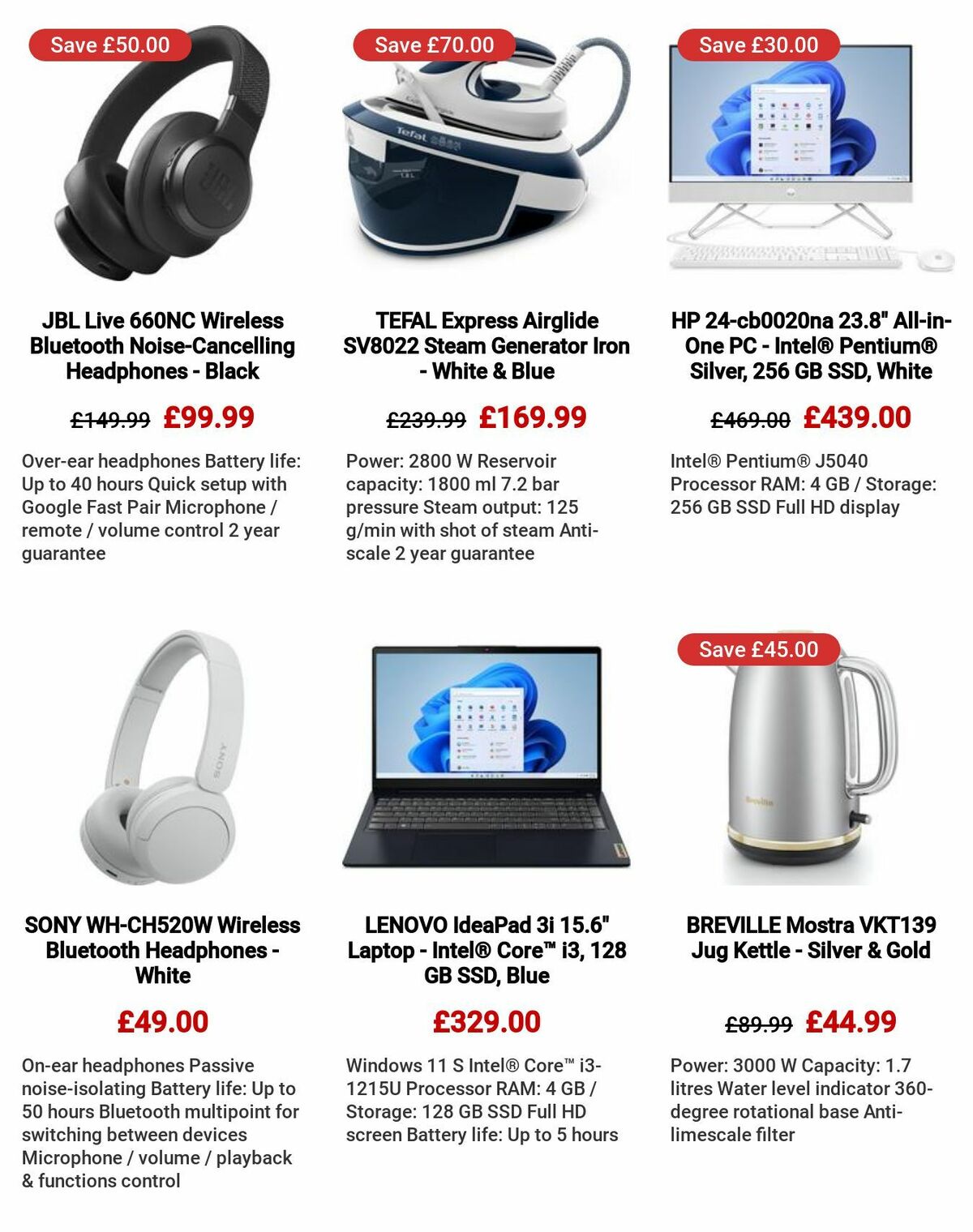 Currys Offers from 6 July