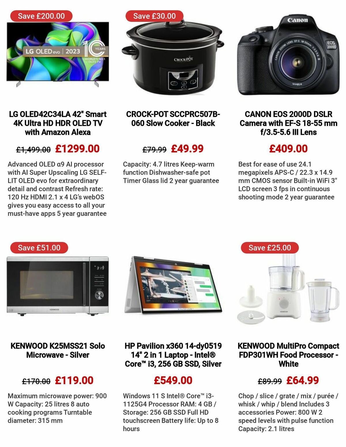 Currys Offers from 6 July