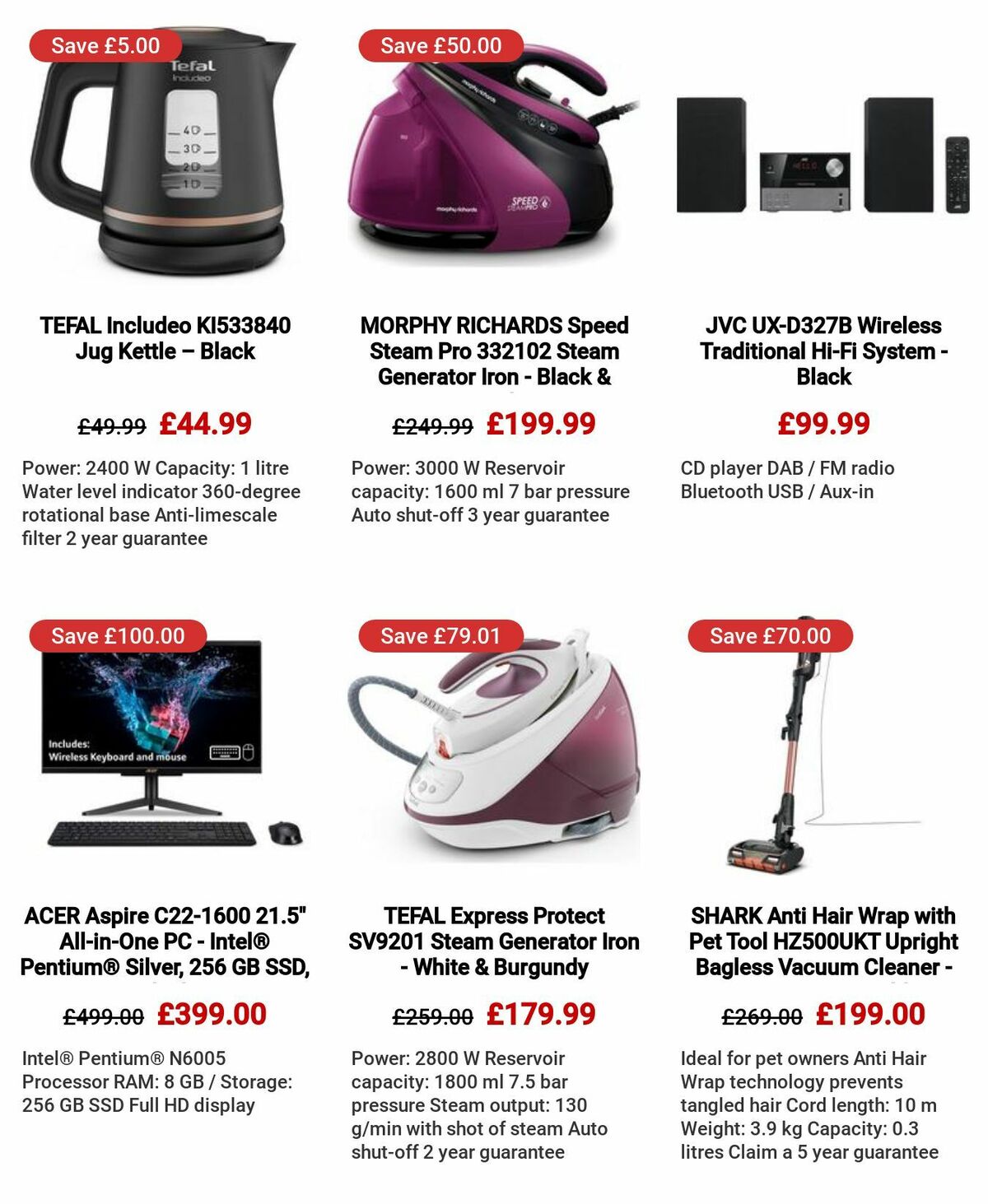 Currys Offers from 6 July