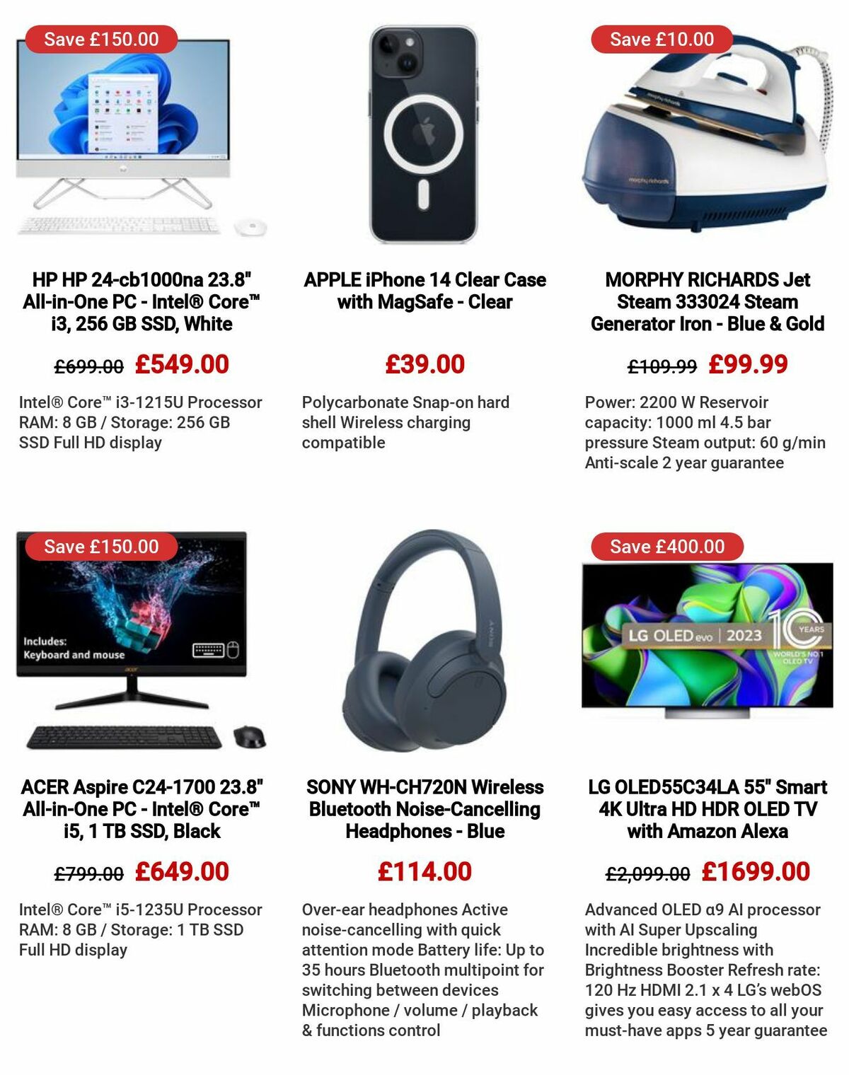 Currys Offers from 6 July