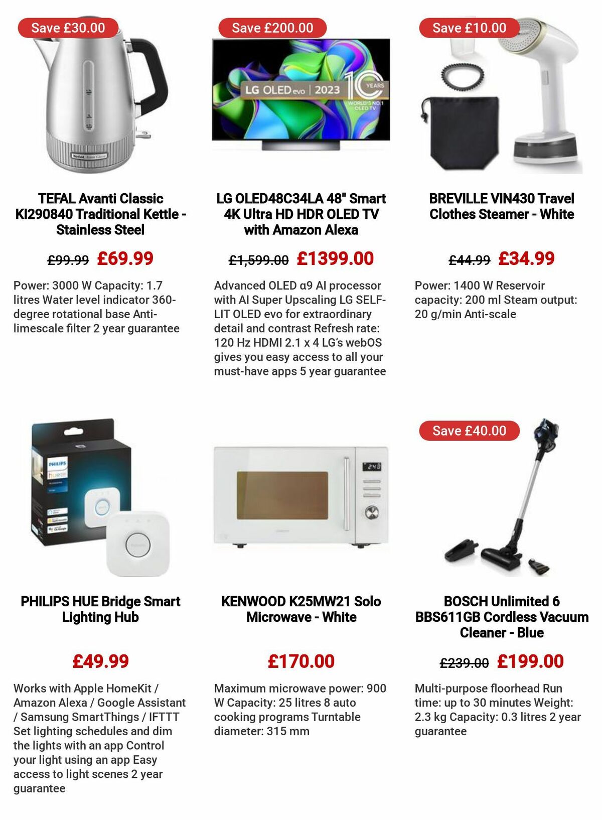 Currys Offers from 6 July