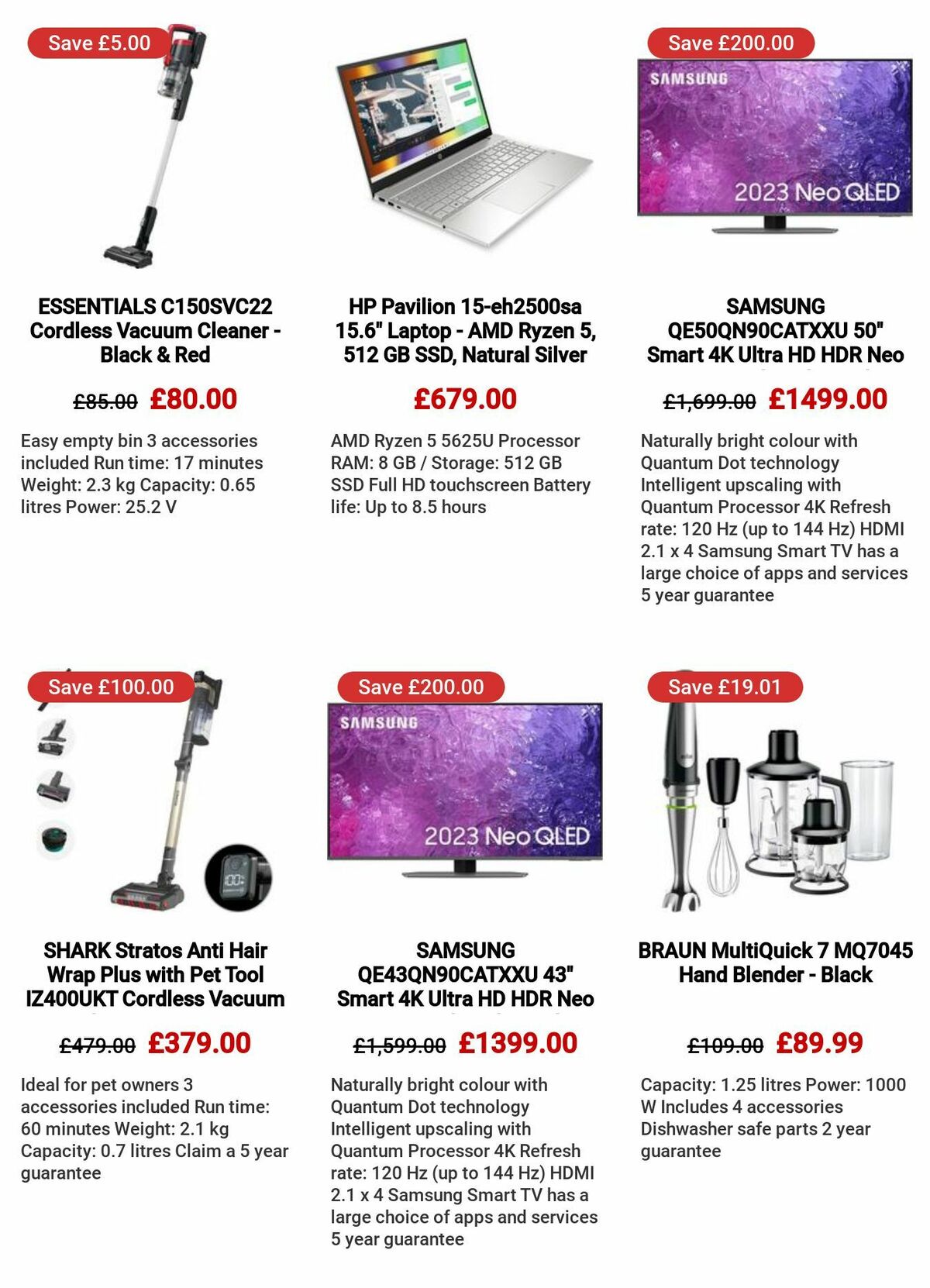 Currys Offers from 6 July