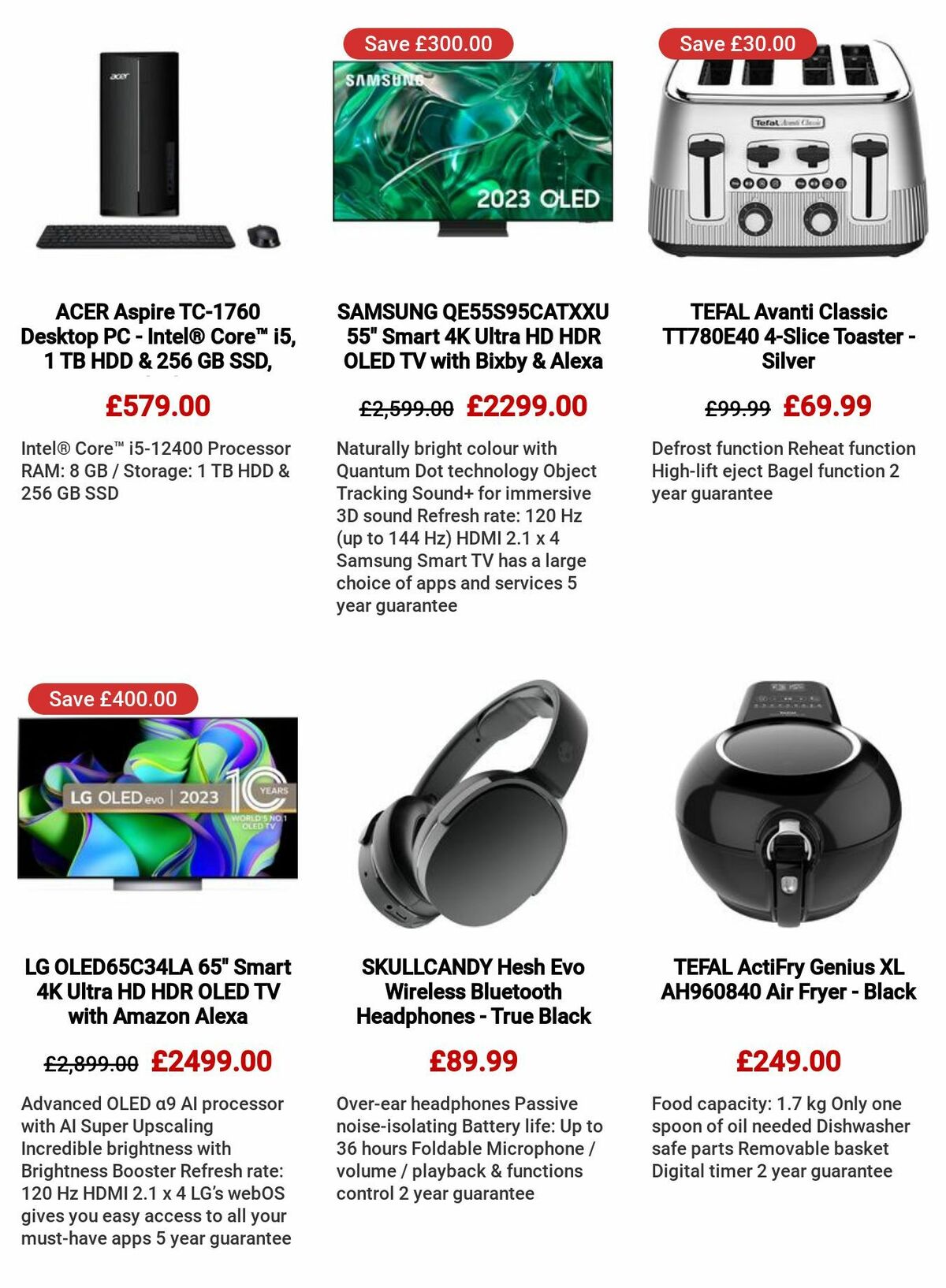 Currys Offers from 6 July