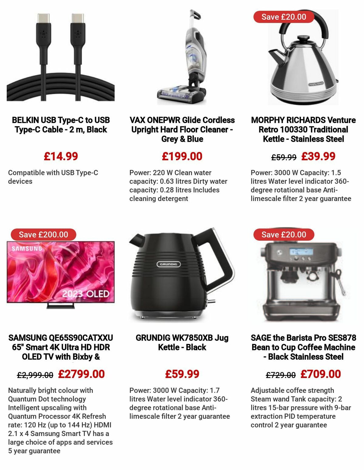 Currys Offers from 6 July