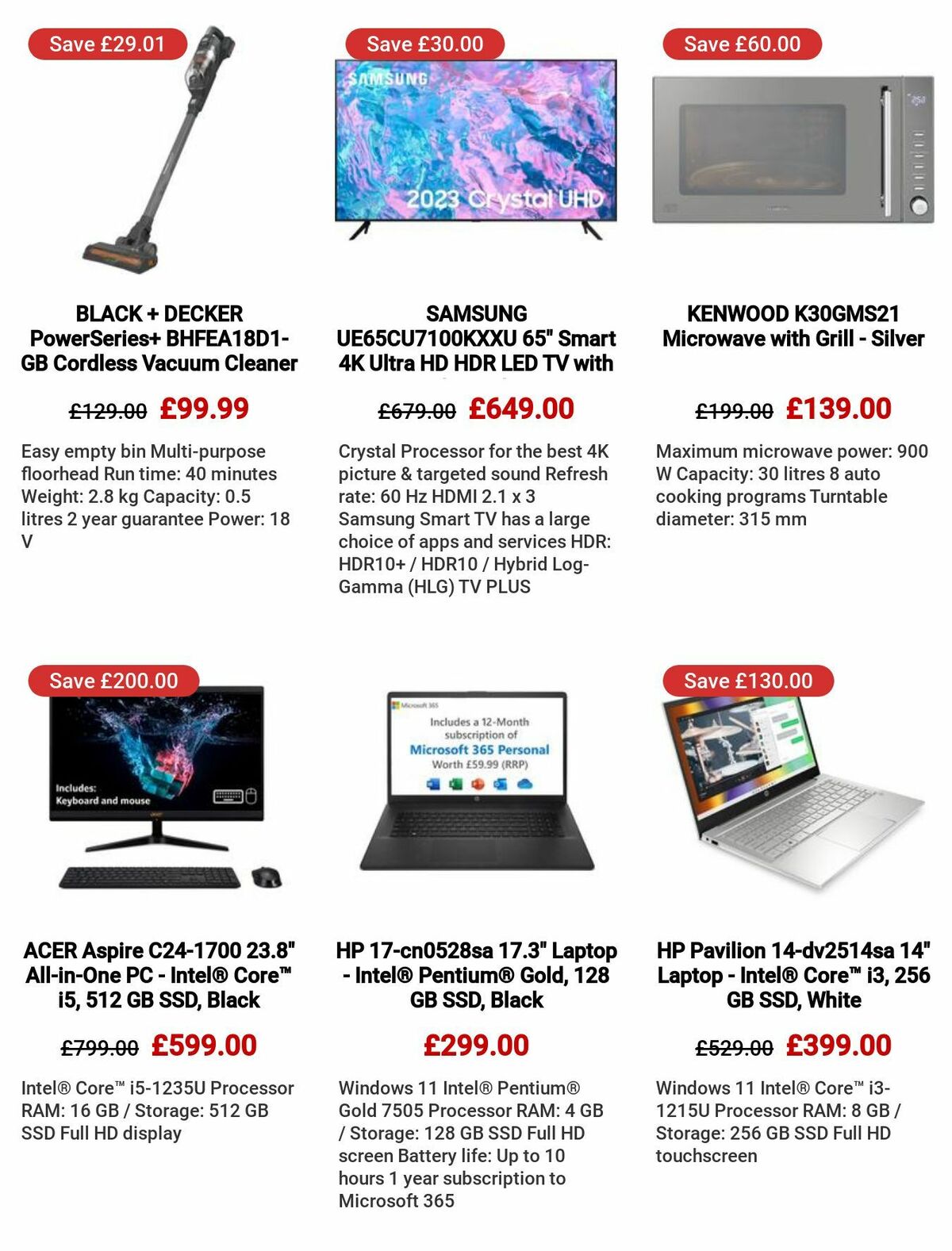 Currys Offers from 6 July