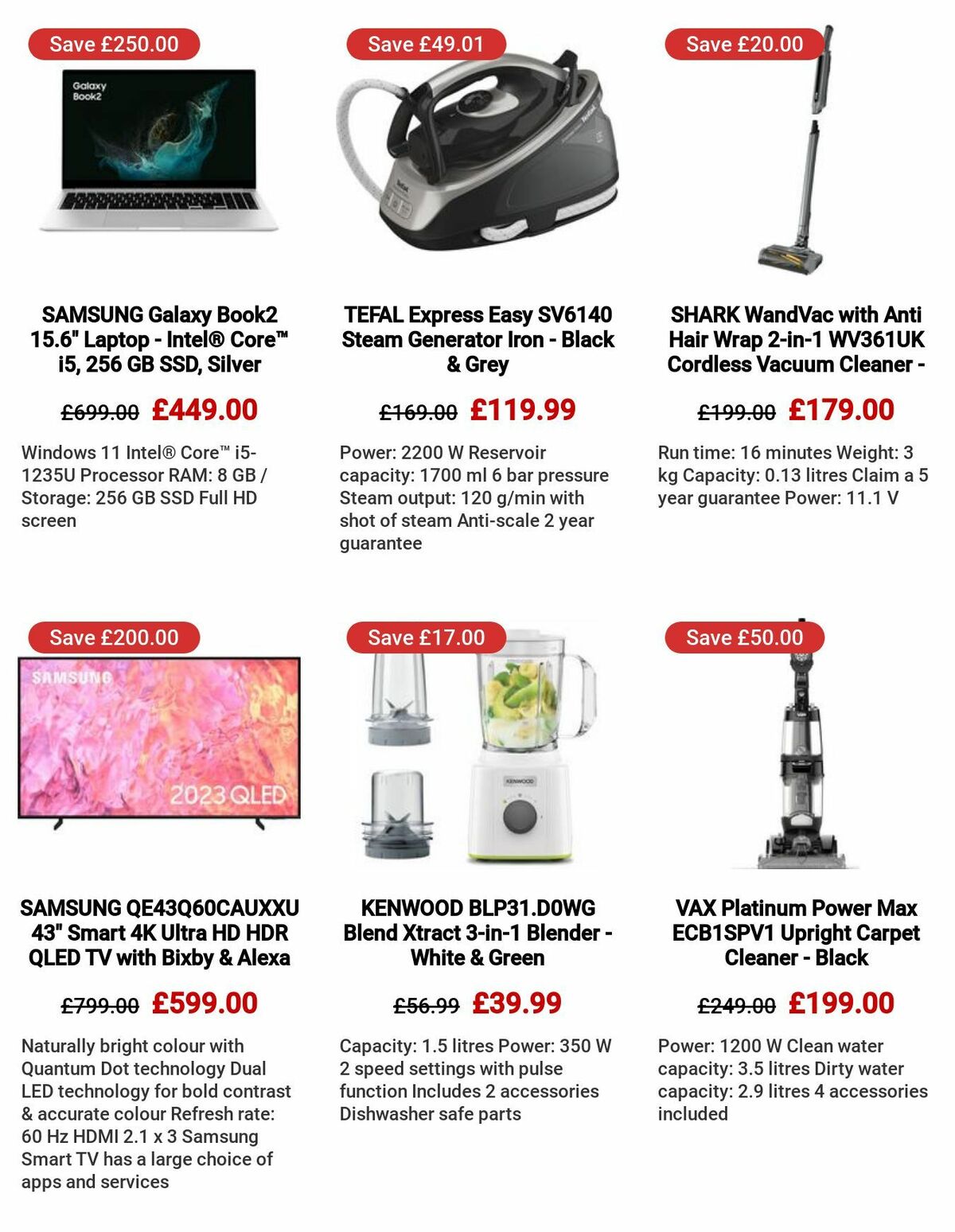 Currys Offers from 6 July