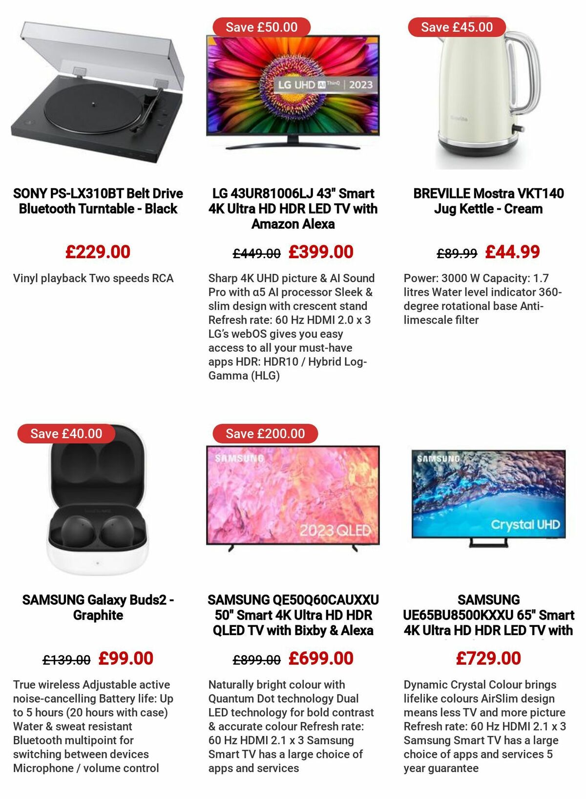 Currys Offers from 6 July