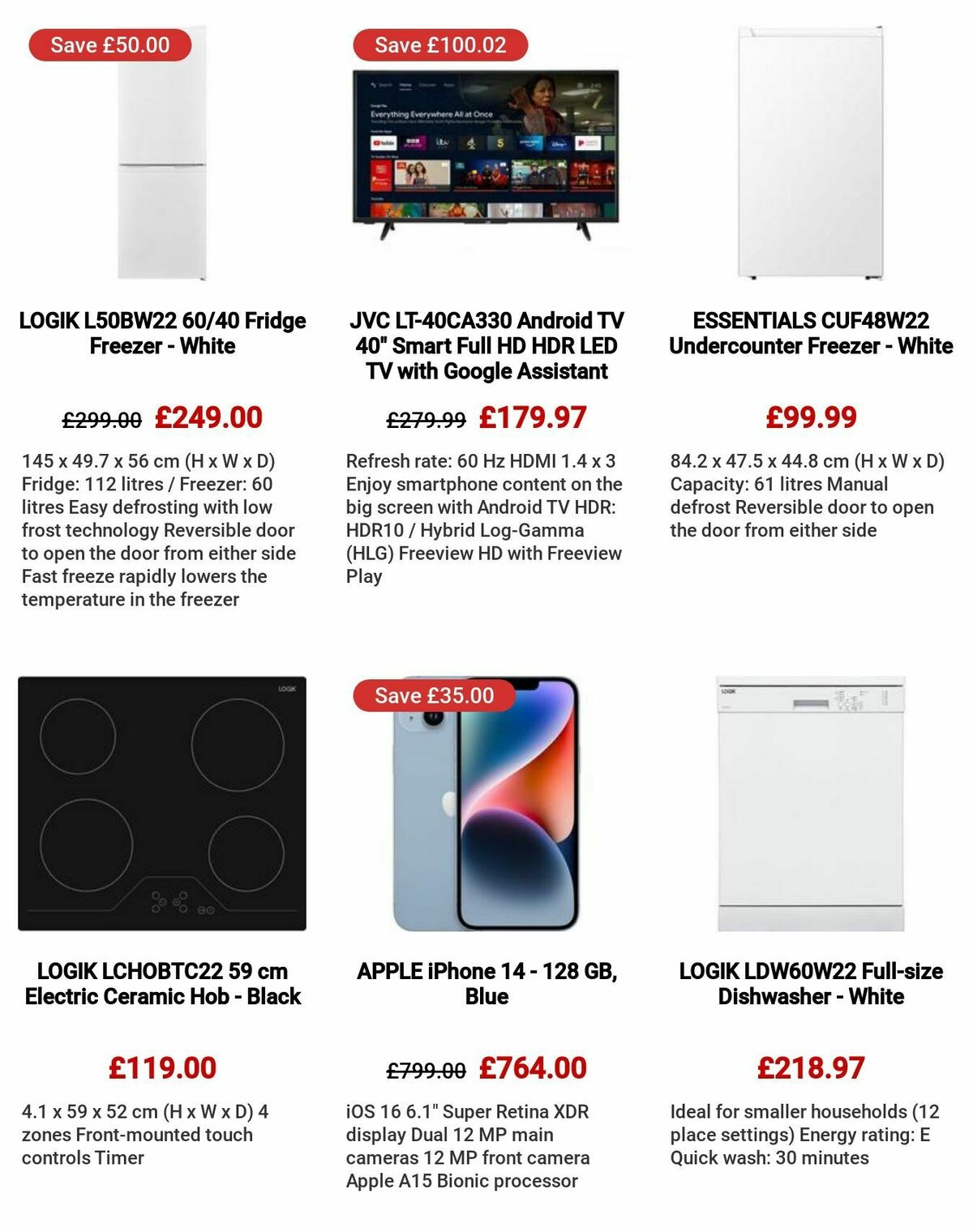 Currys Offers from 27 July