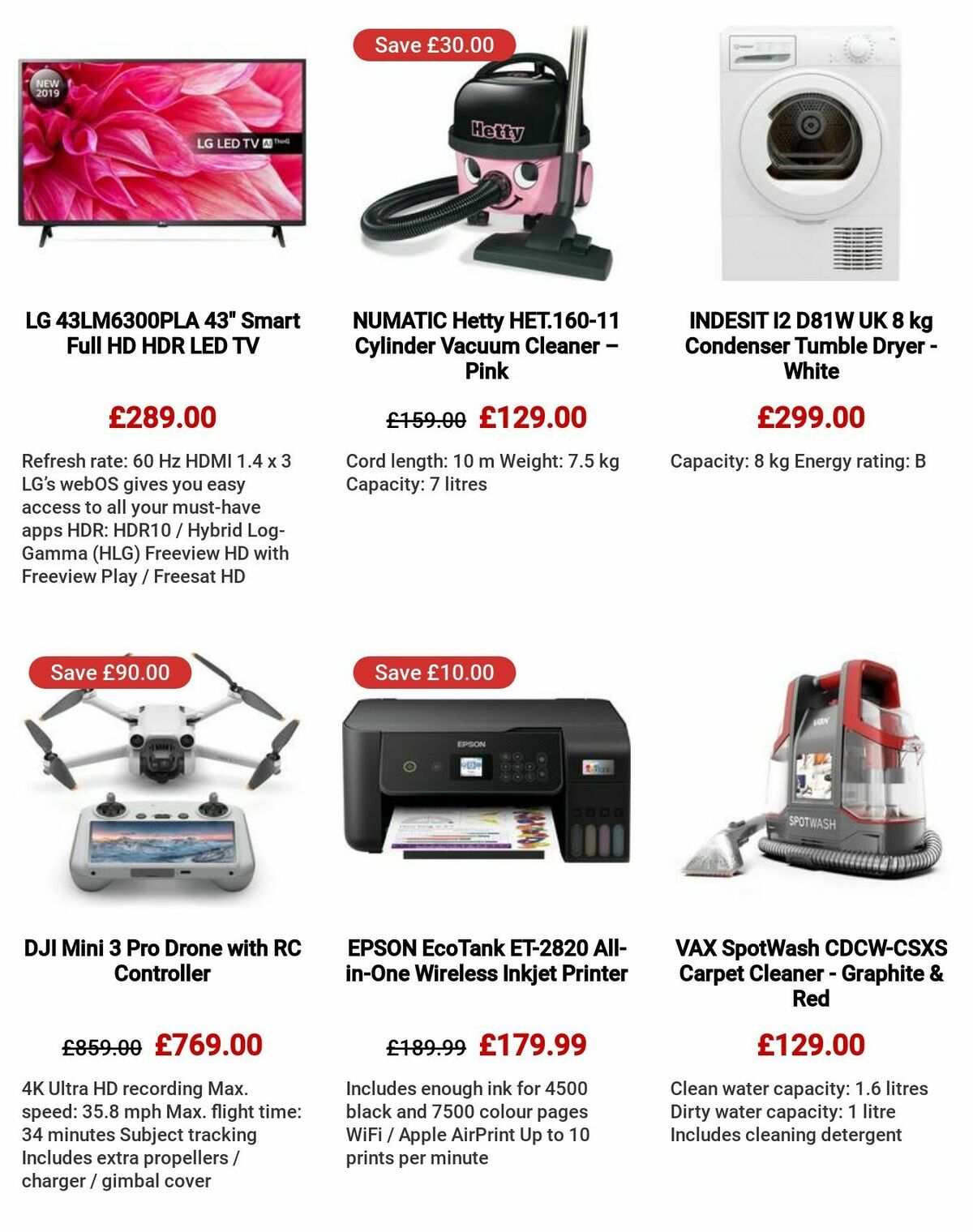 Currys Offers from 27 July