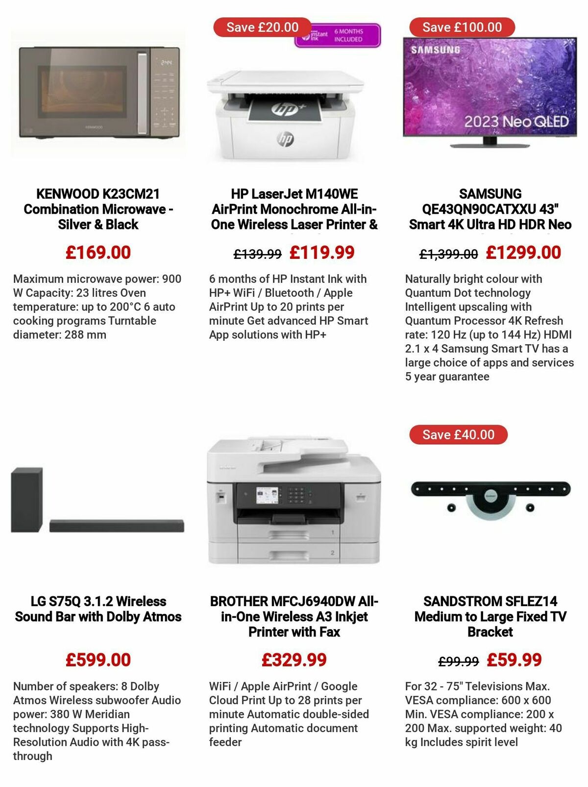 Currys Offers from 27 July