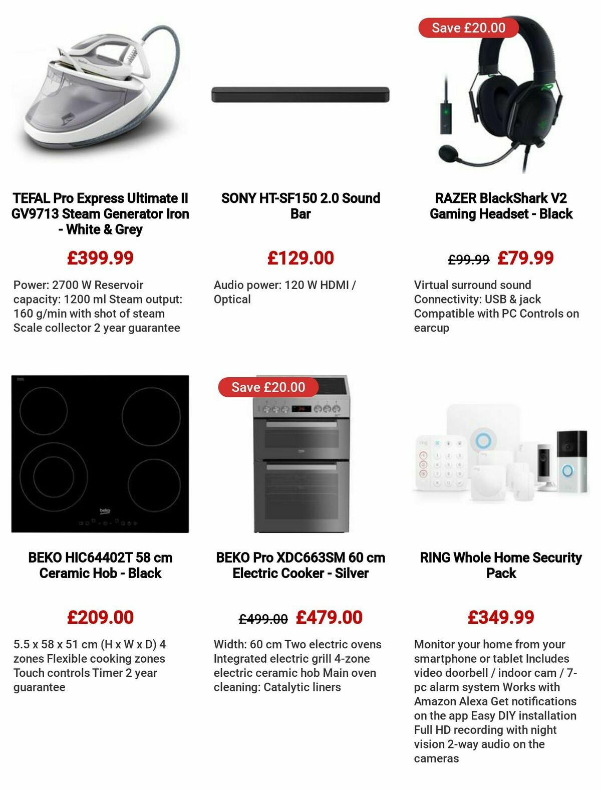 Currys Offers from 27 July