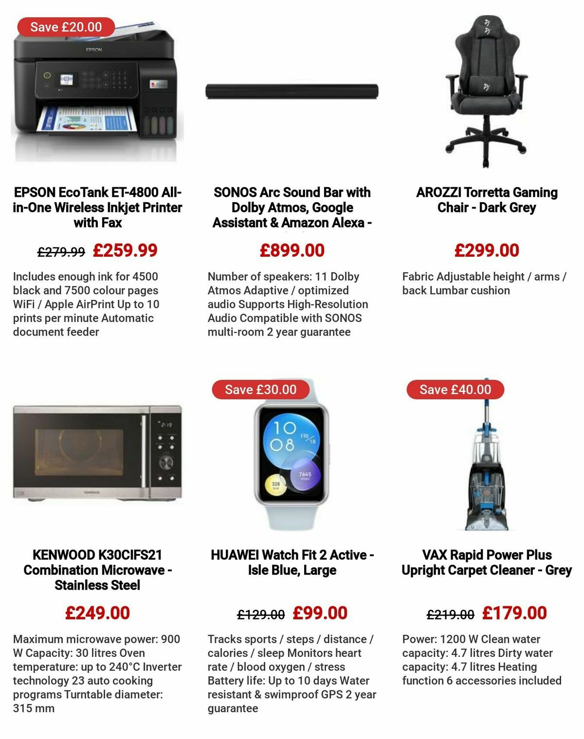 Currys Offers from 27 July