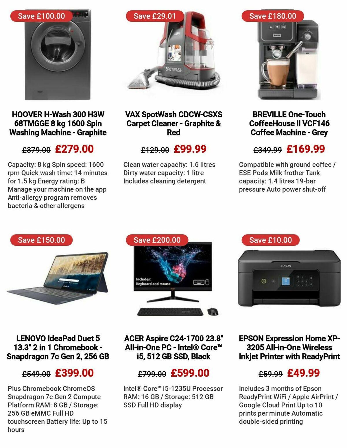 Currys Offers from 24 August