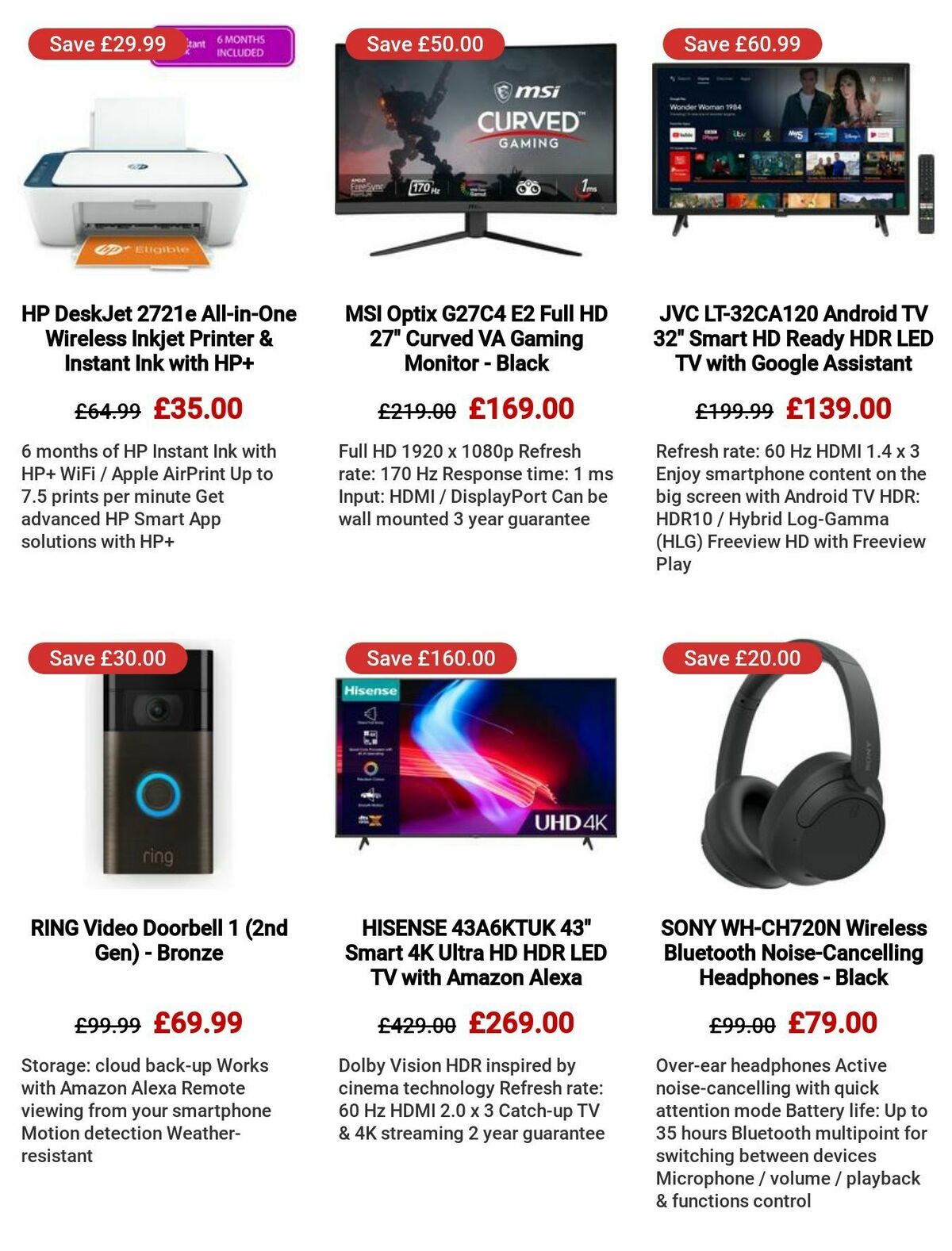 Currys Offers from 24 August