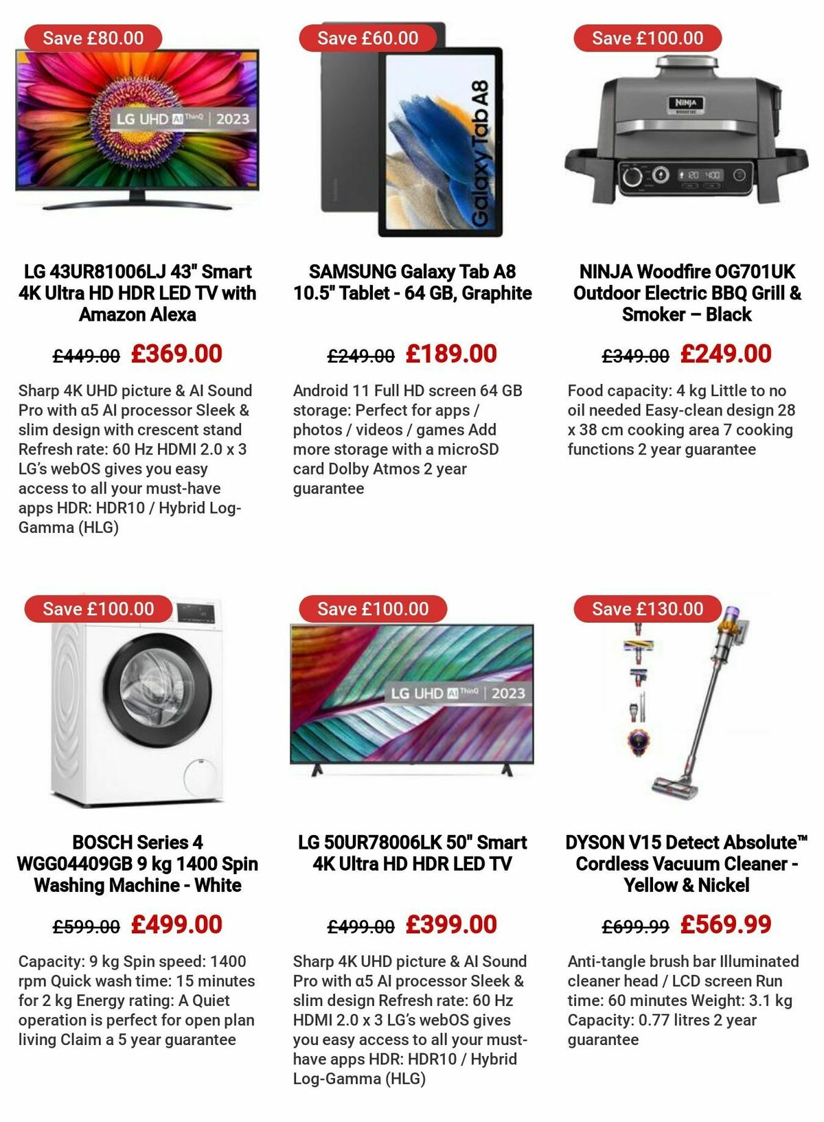 Currys Offers from 24 August