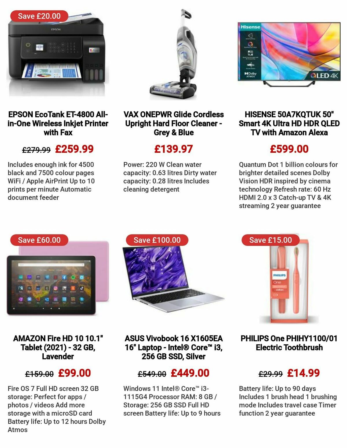 Currys Offers from 24 August