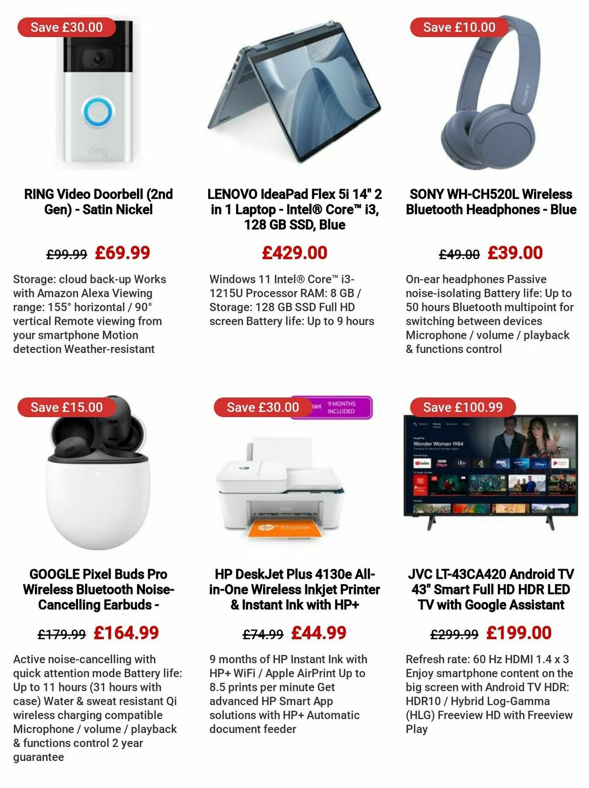 Currys Offers from 24 August