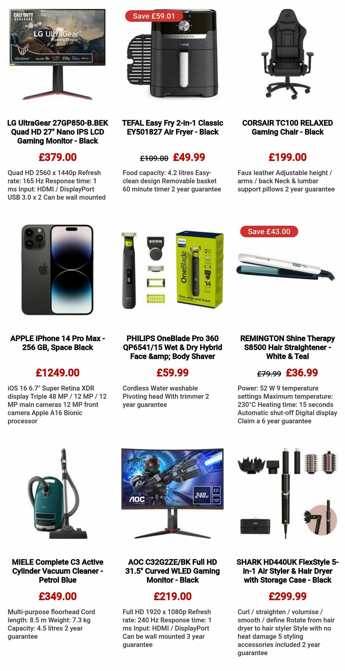 Currys Offers from 7 September