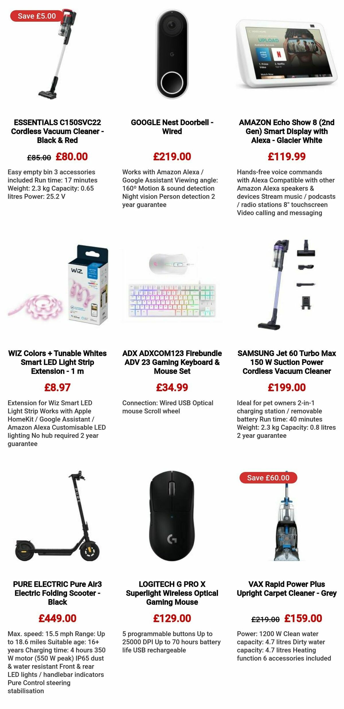 Currys Offers from 7 September