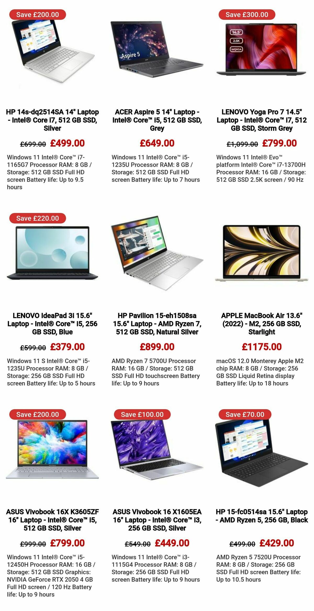 Currys Offers from 7 September