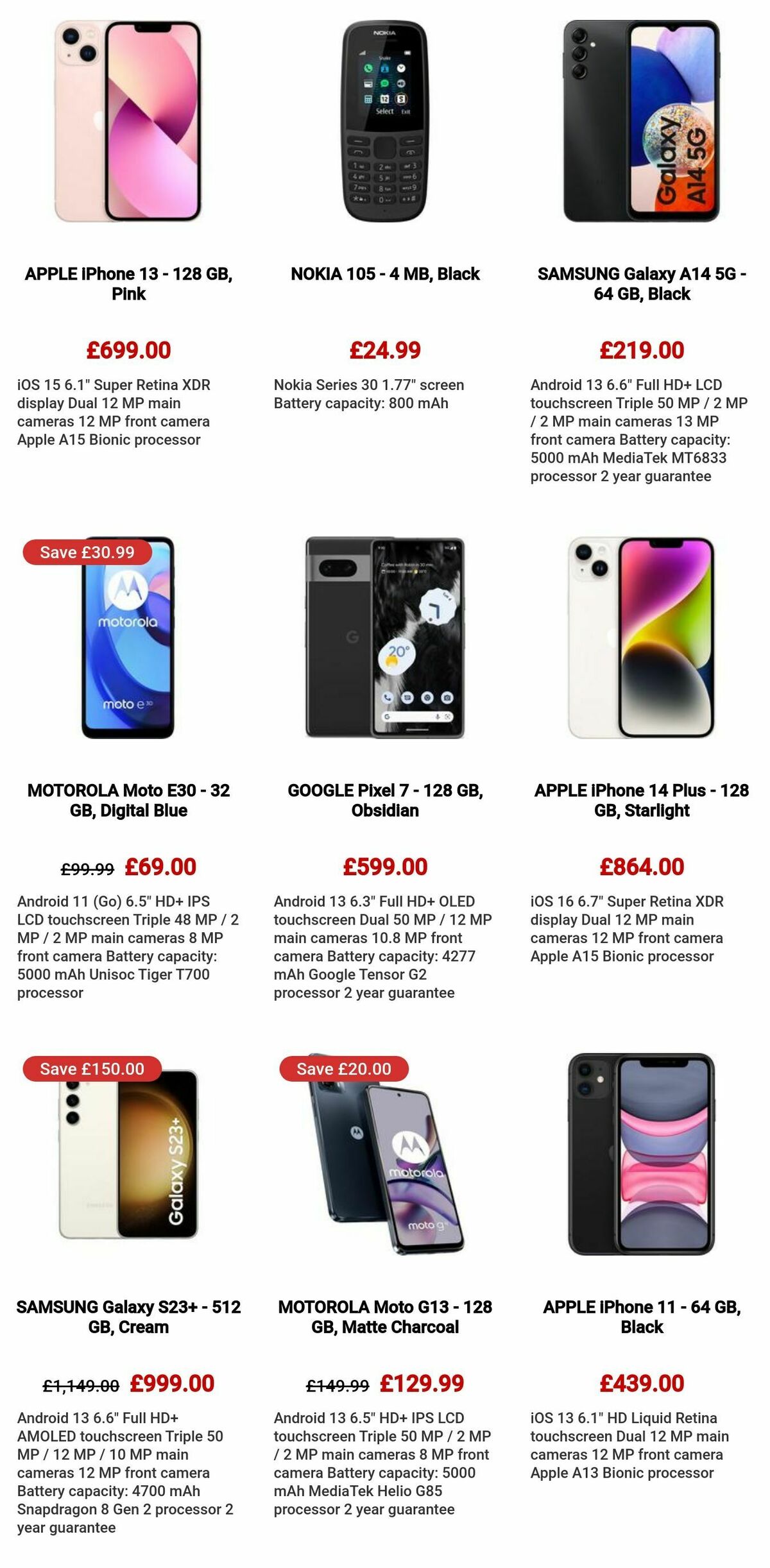 Currys Offers from 7 September