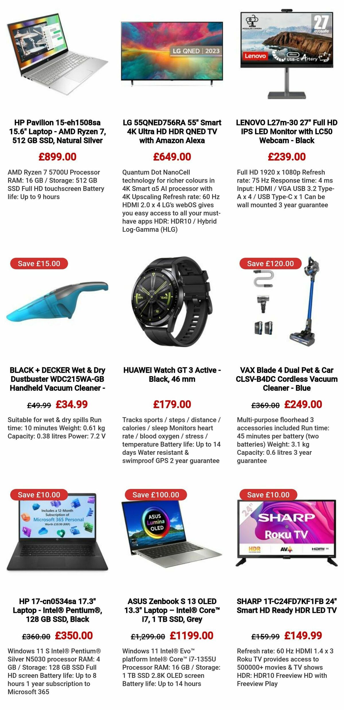 Currys Offers from 29 September