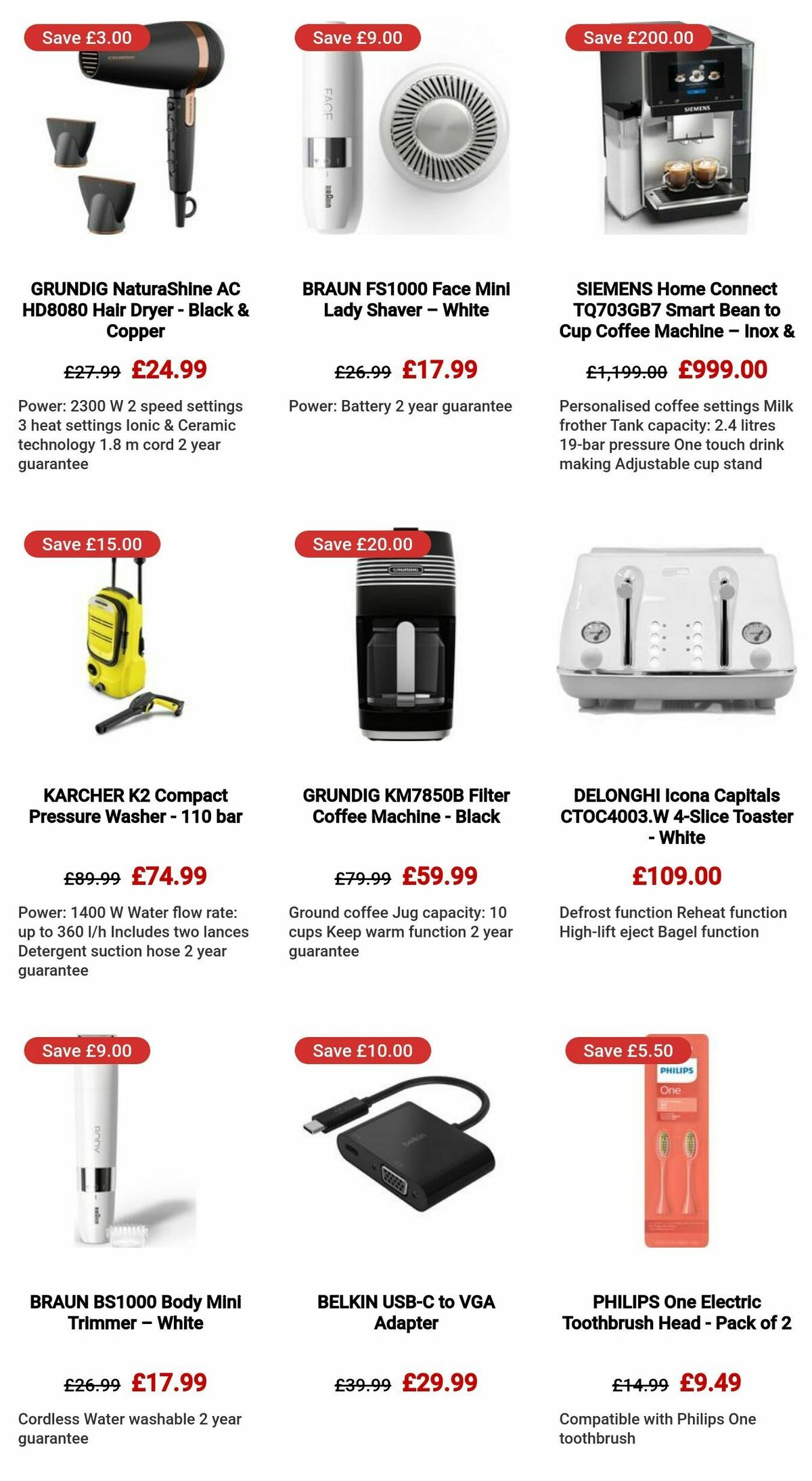 Currys Offers from 29 September