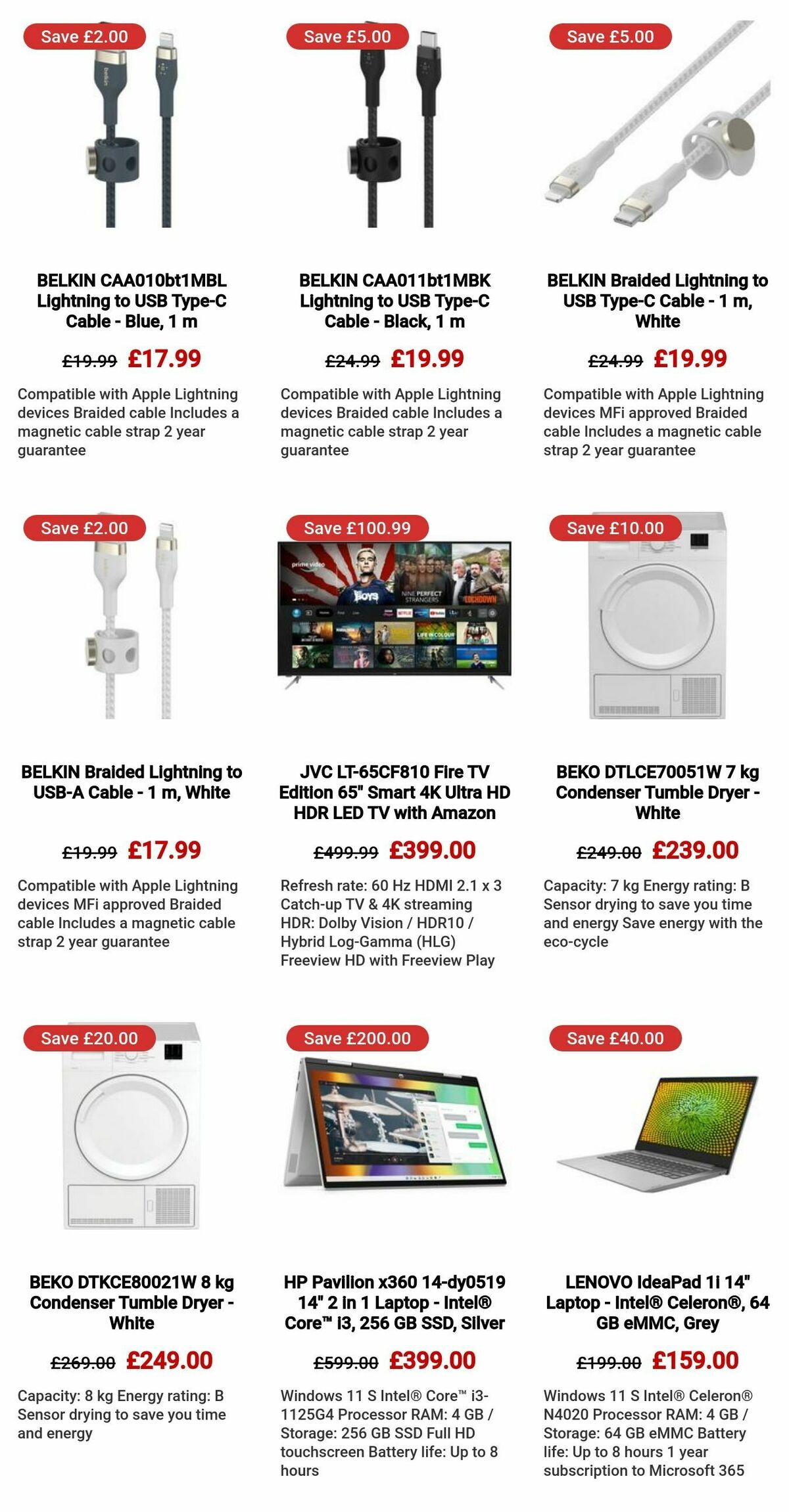 Currys Offers from 29 September