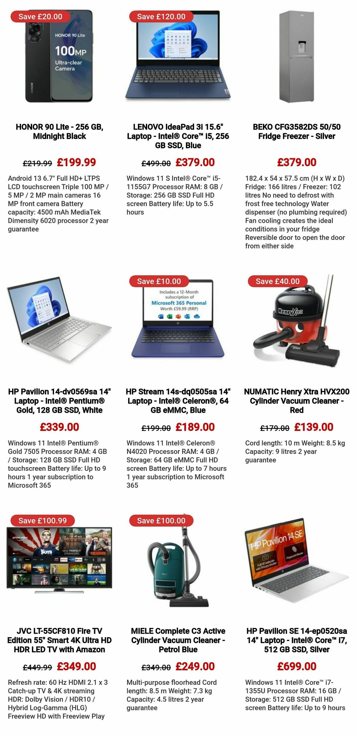 Currys Offers from 29 September