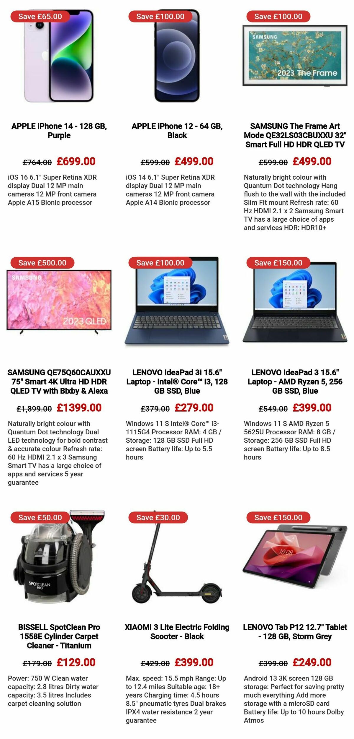 Currys Offers from 29 September