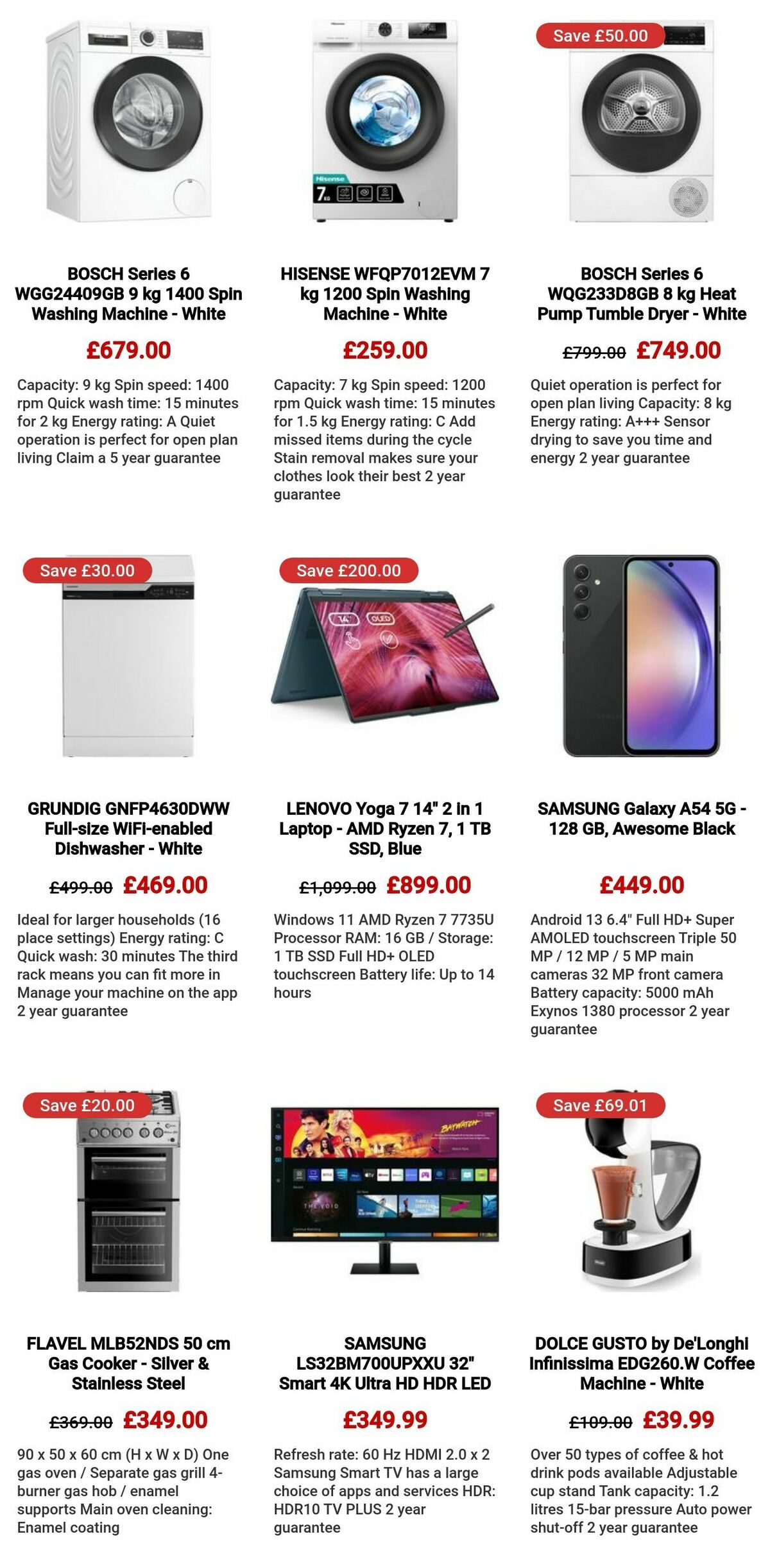 Currys Offers from 29 September