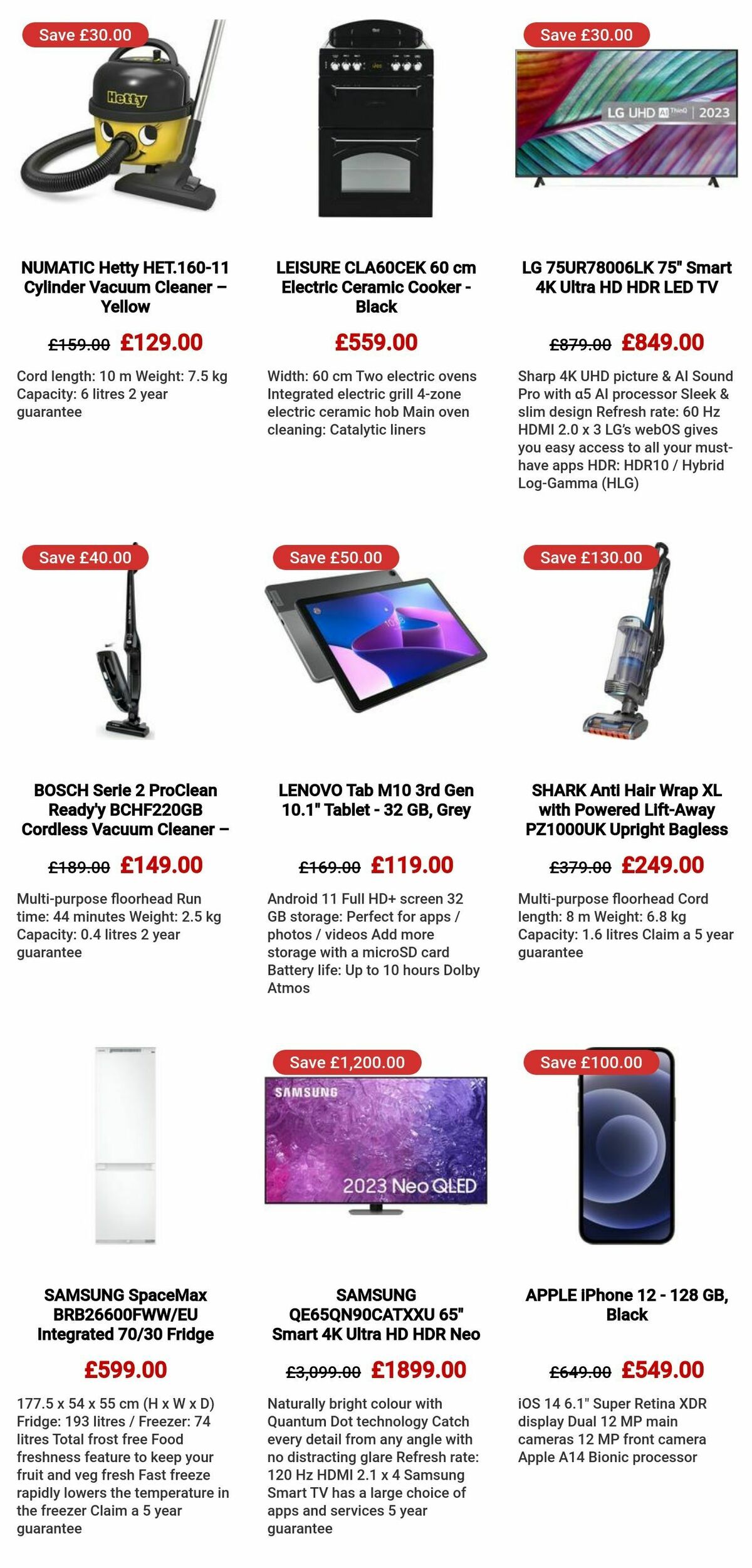 Currys Offers from 29 September