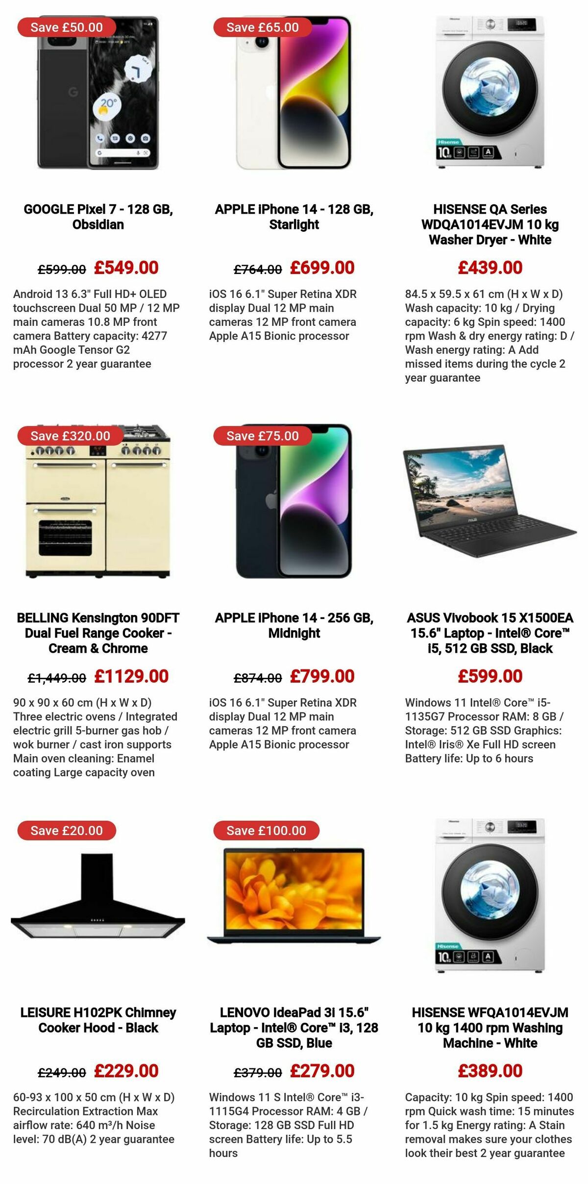 Currys Offers from 29 September