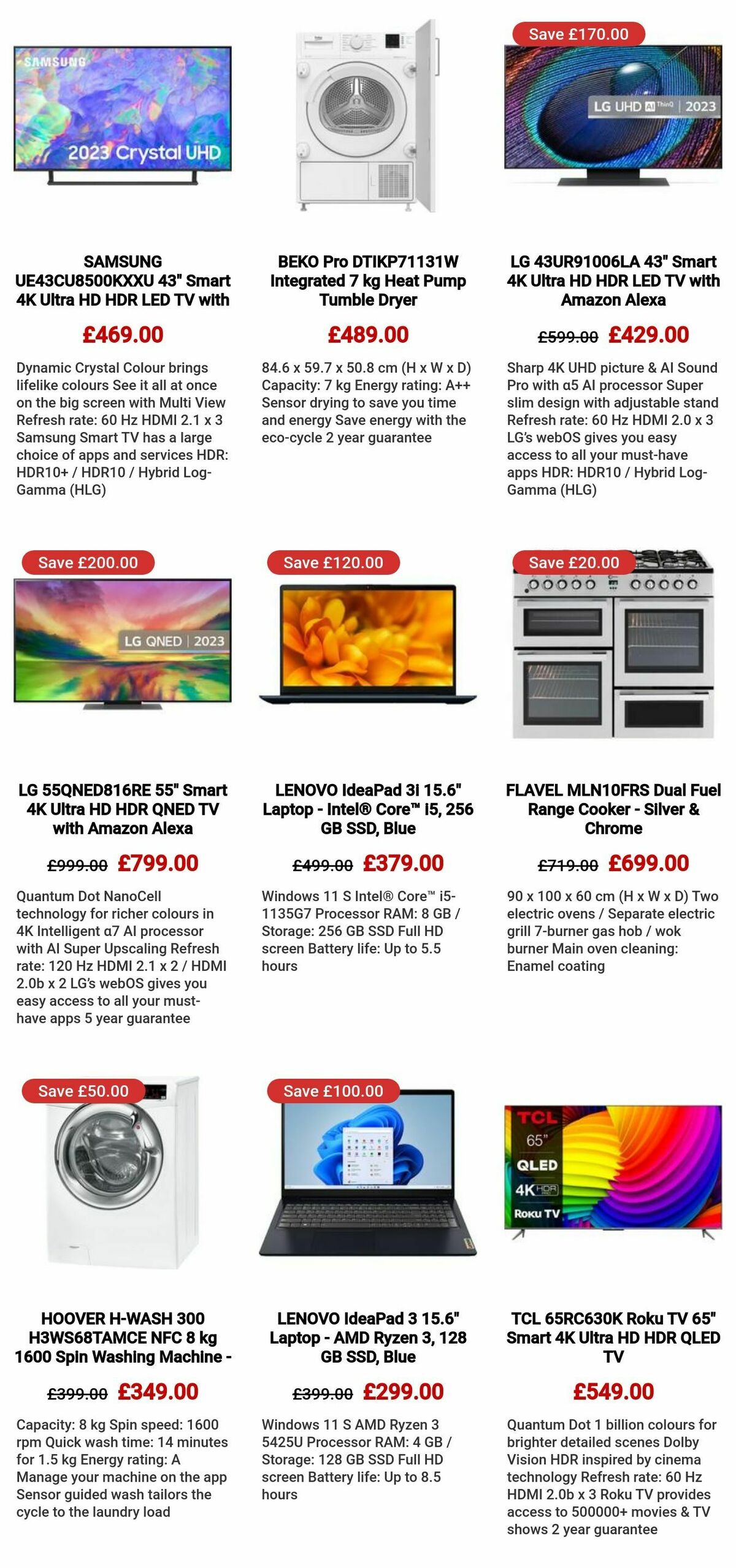 Currys Offers from 29 September