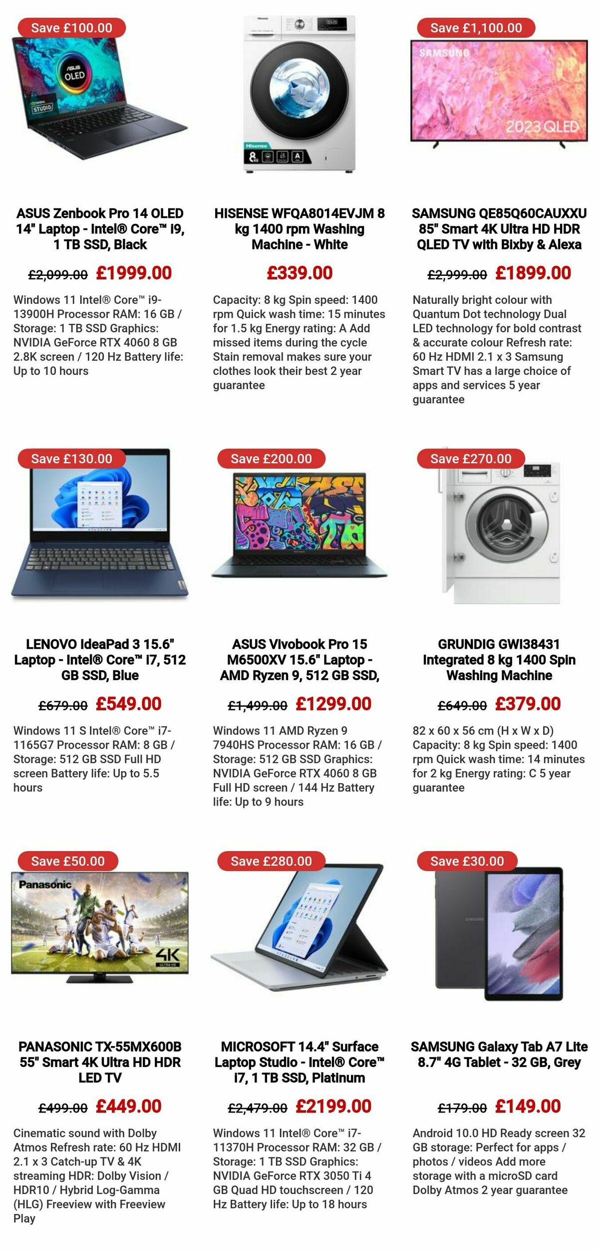 Currys Offers from 29 September