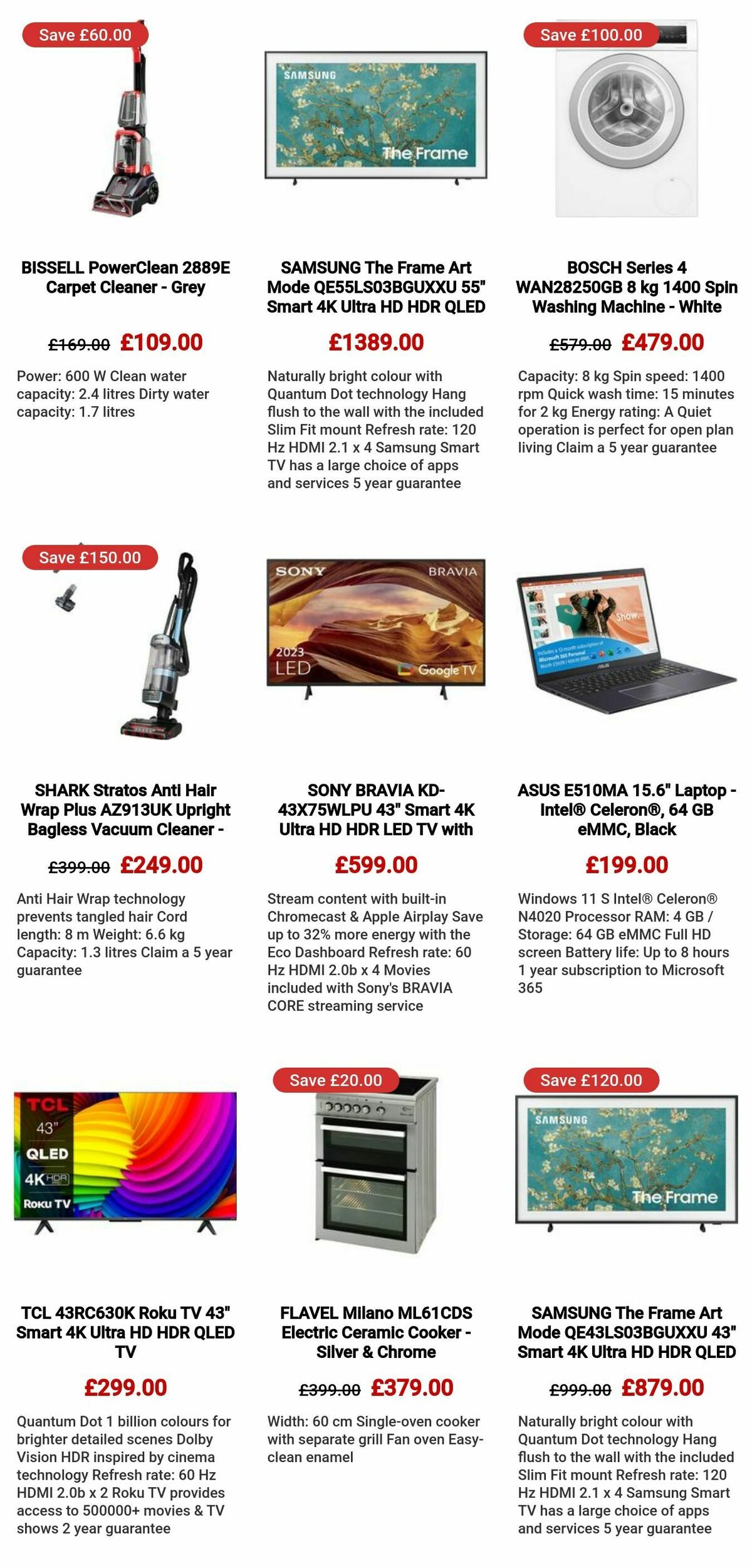 Currys Offers from 29 September