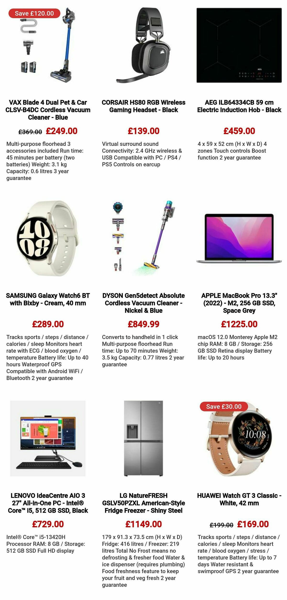 Currys Offers from 12 October