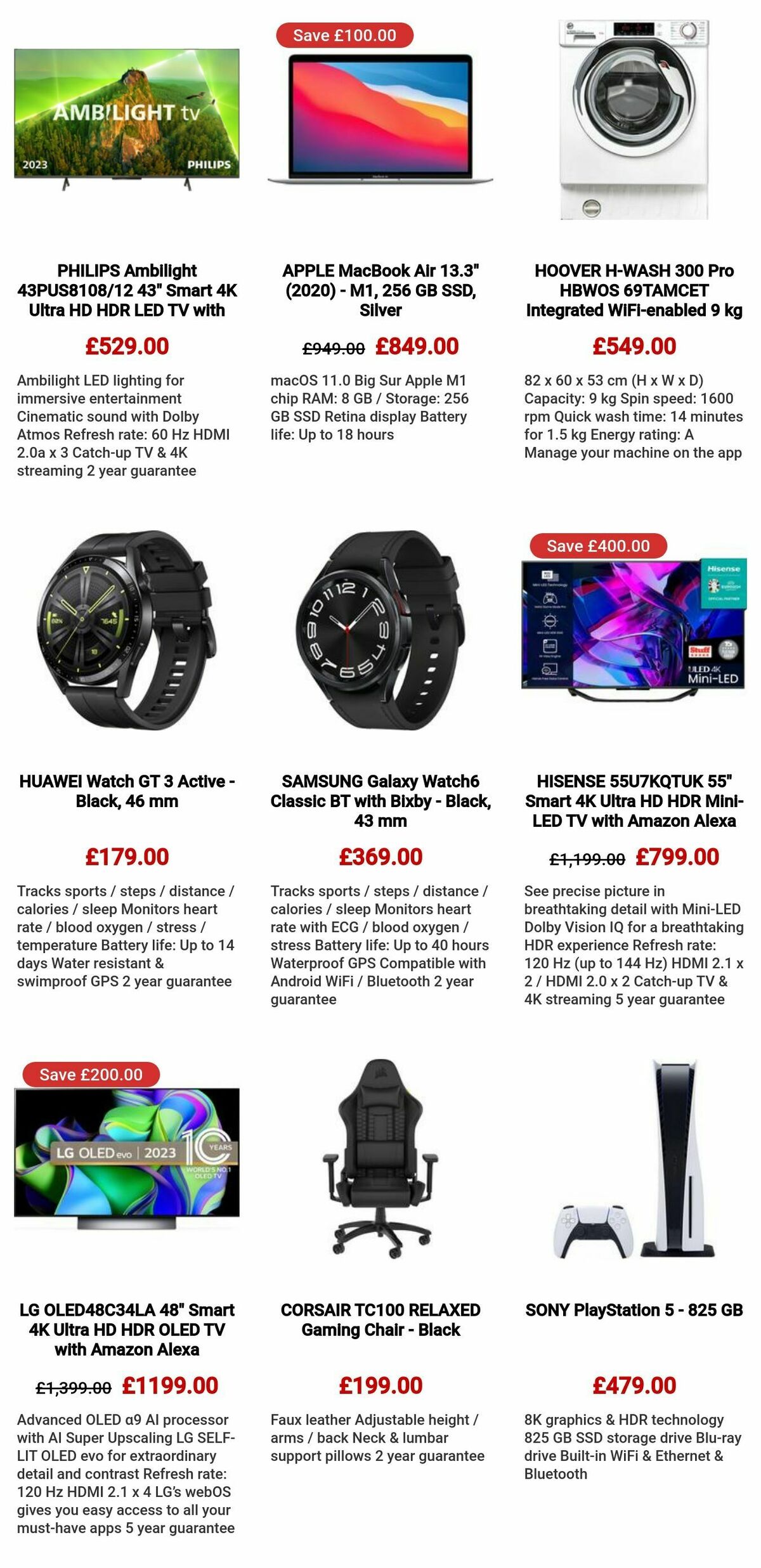 Currys Offers from 12 October