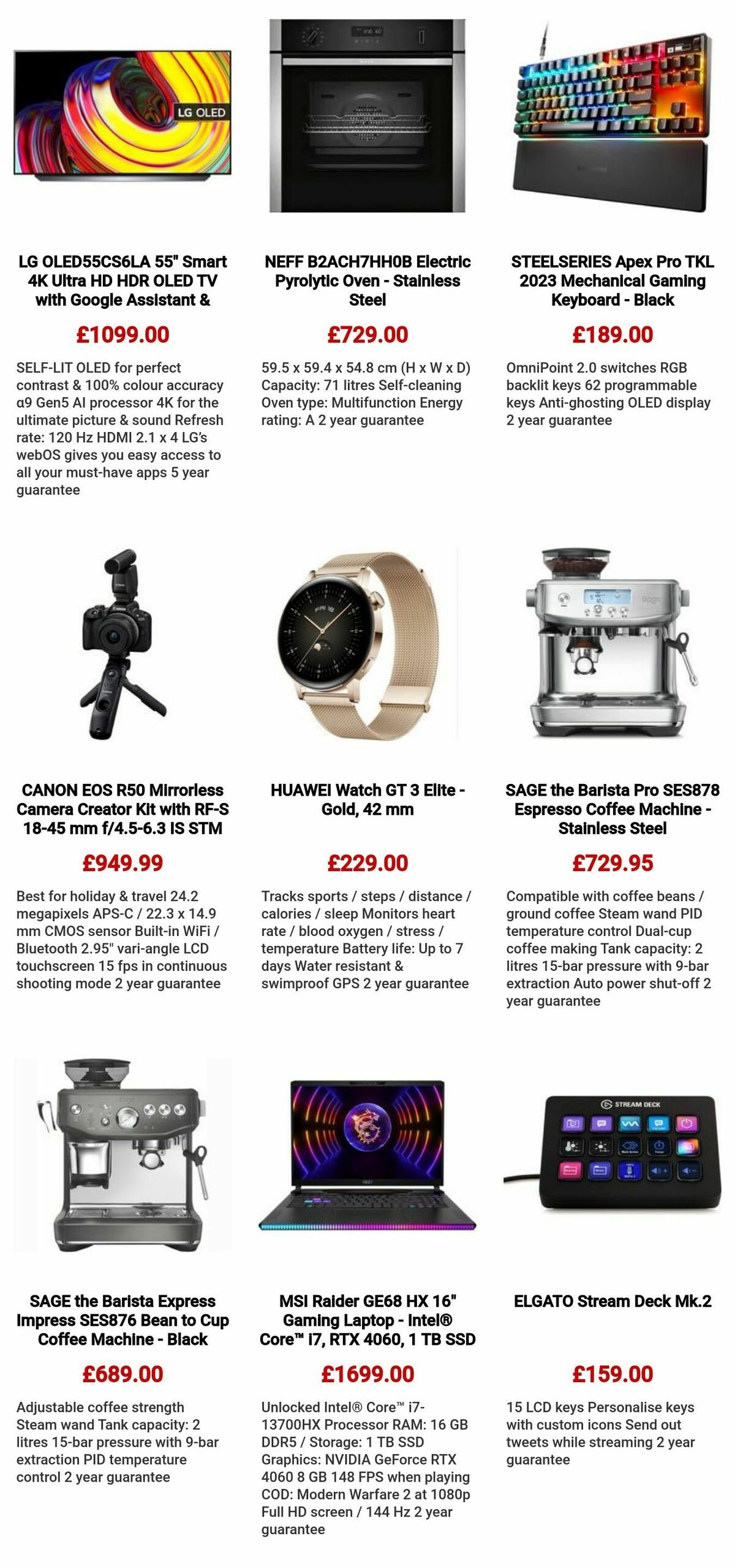 Currys Offers from 12 October