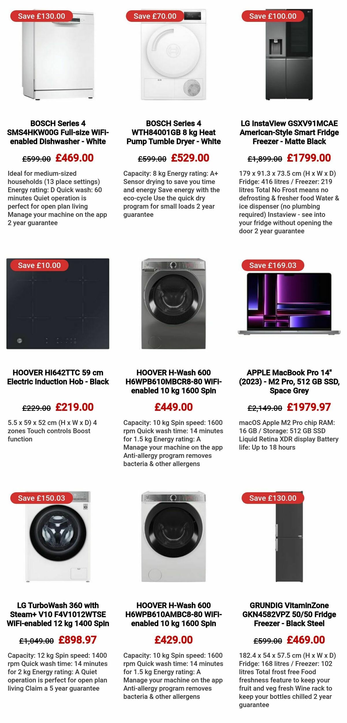 Currys Offers from 12 October