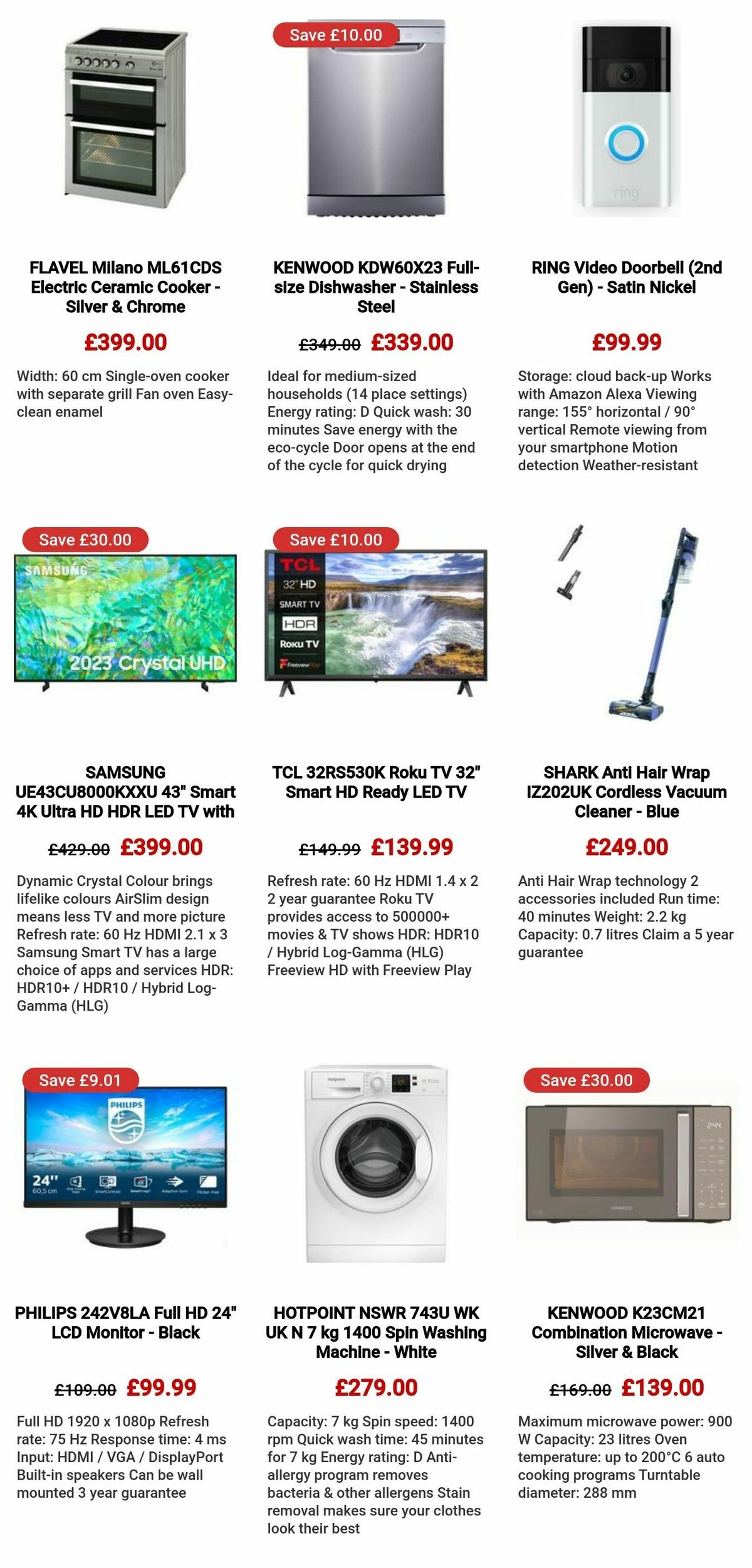 Currys Offers from 27 October