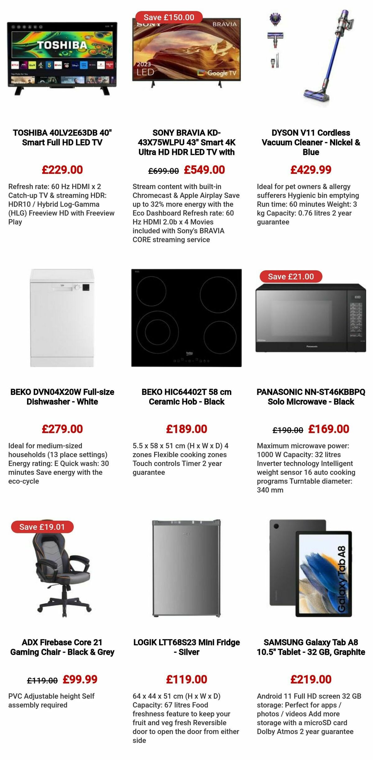 Currys Offers from 27 October