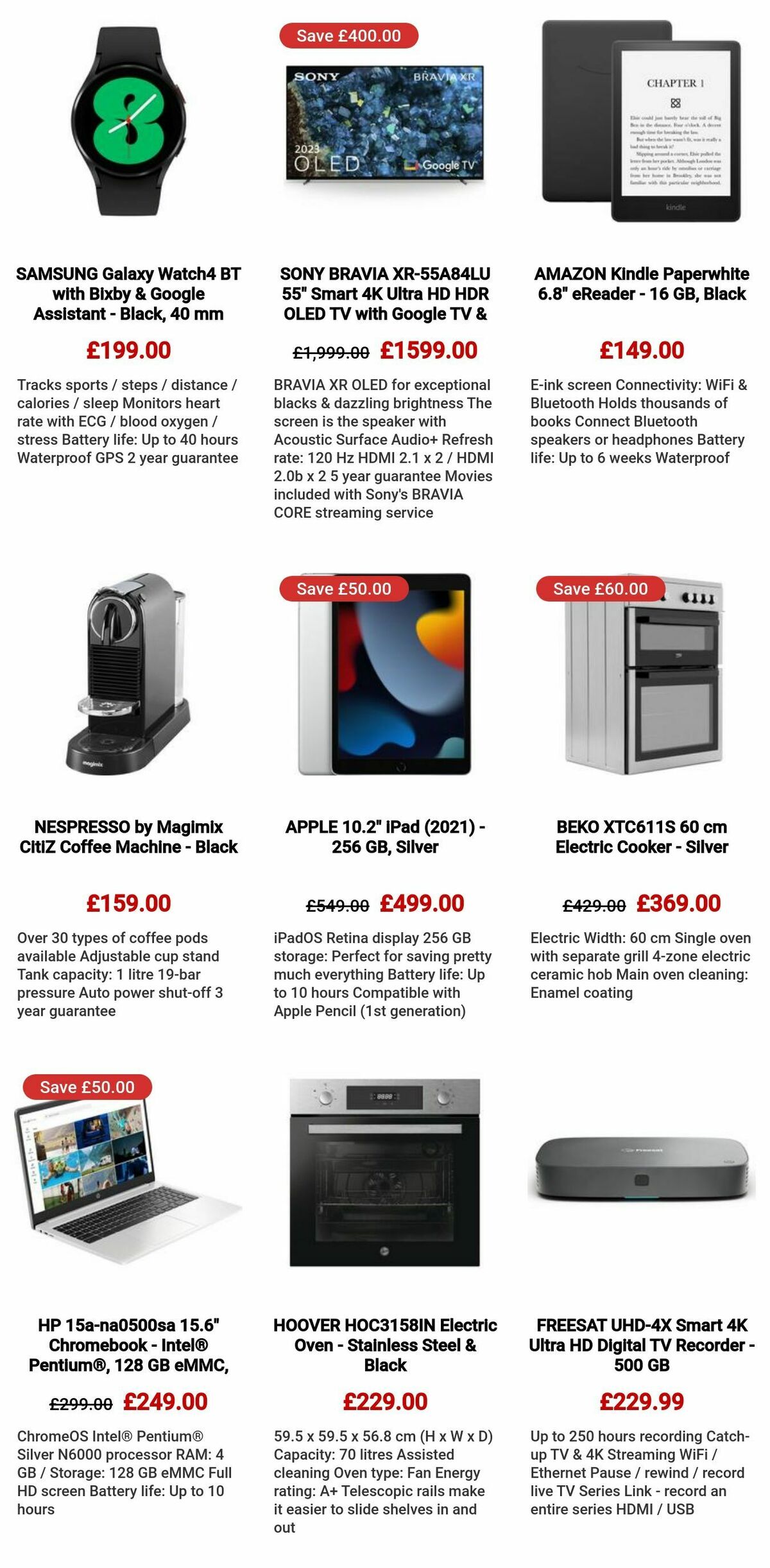 Currys Offers from 27 October