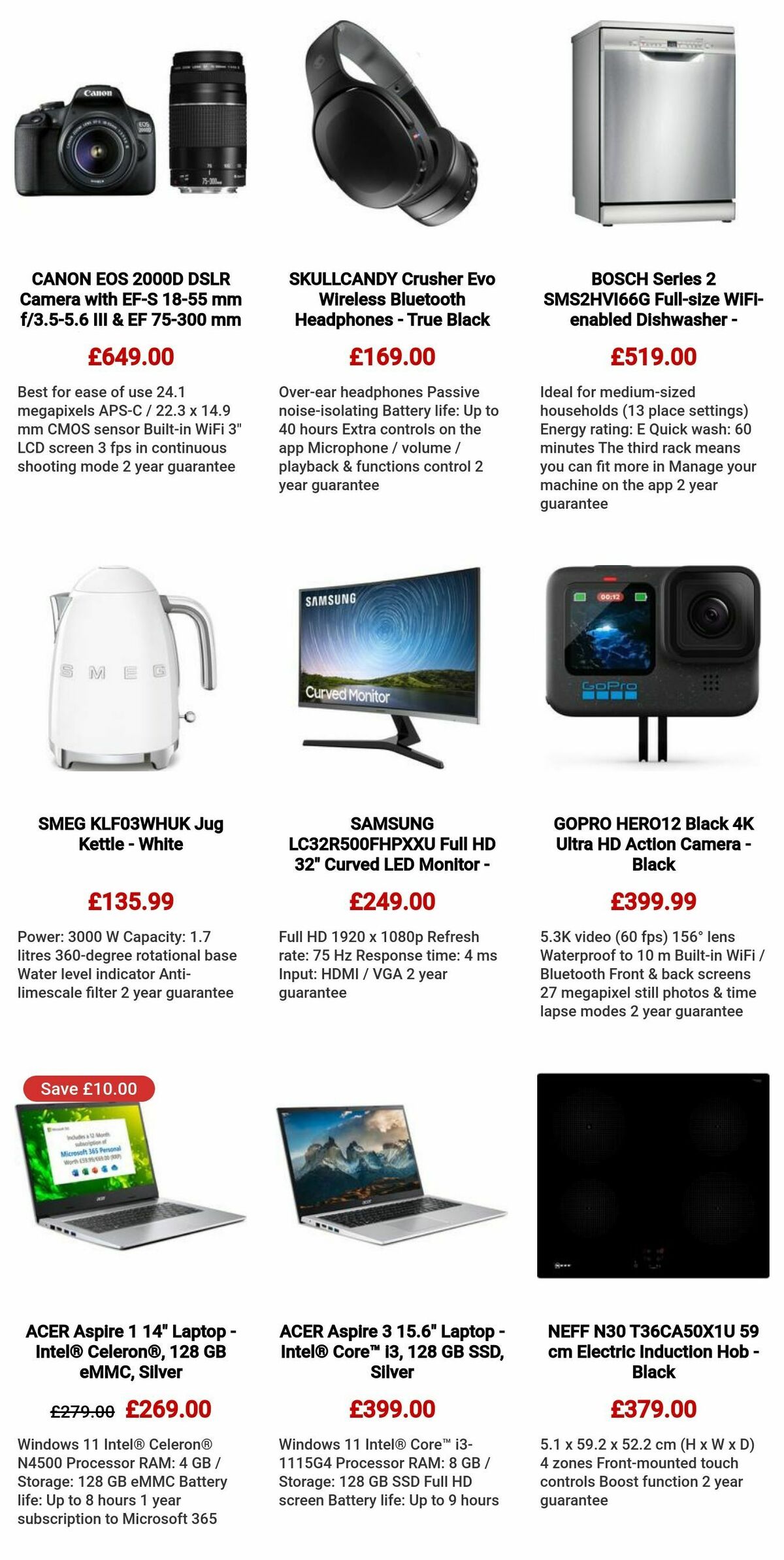 Currys Offers from 27 October