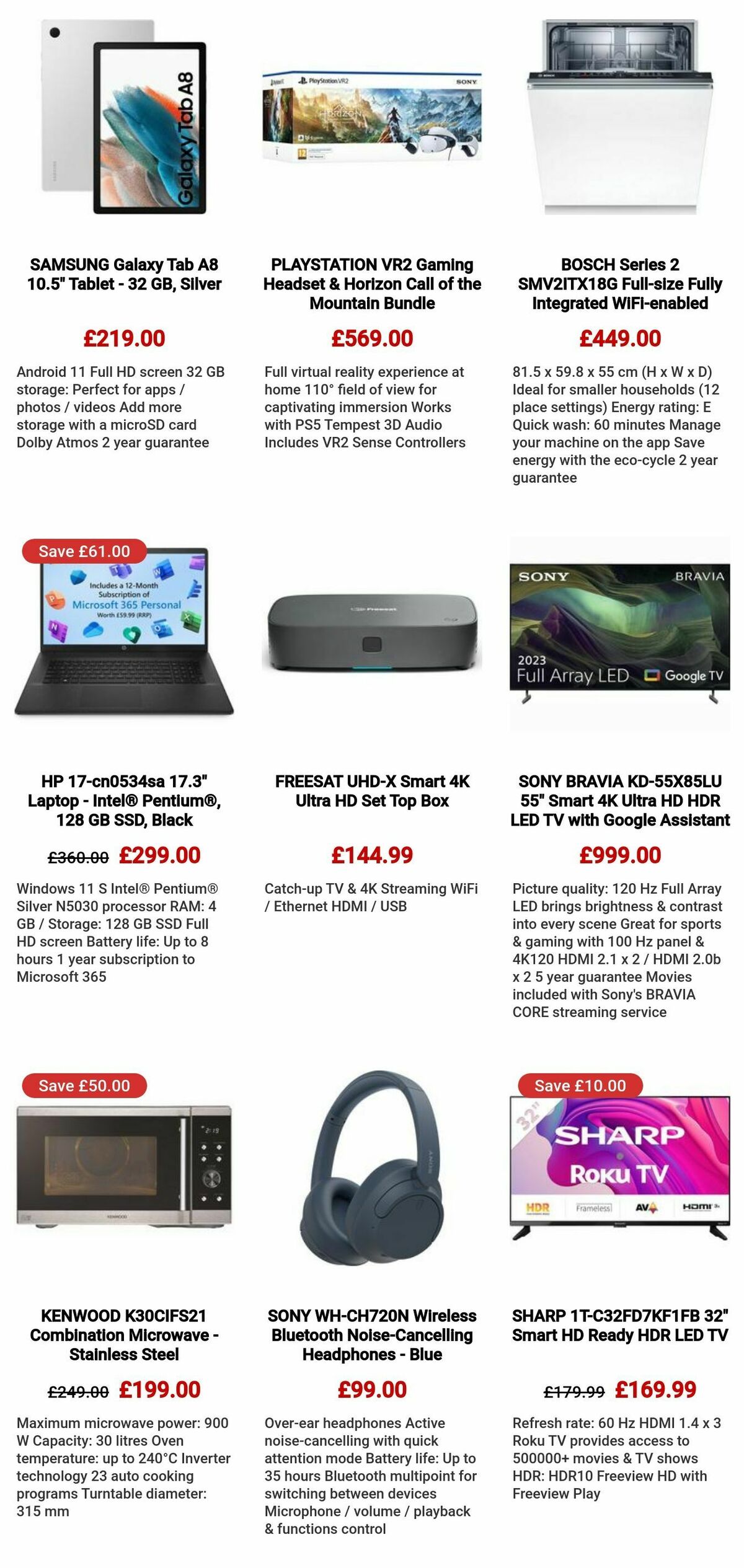 Currys Offers from 27 October