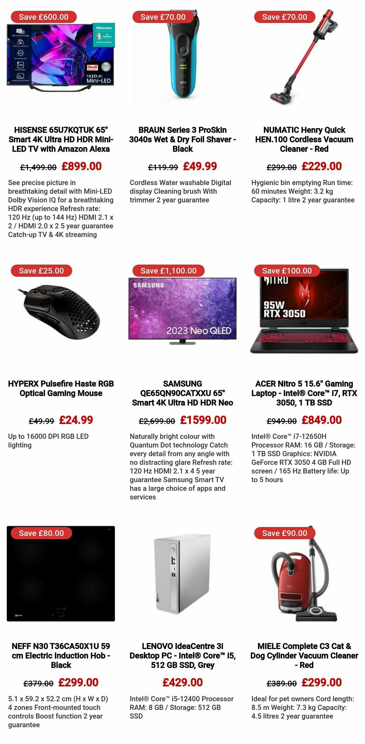 Currys Offers from 3 November