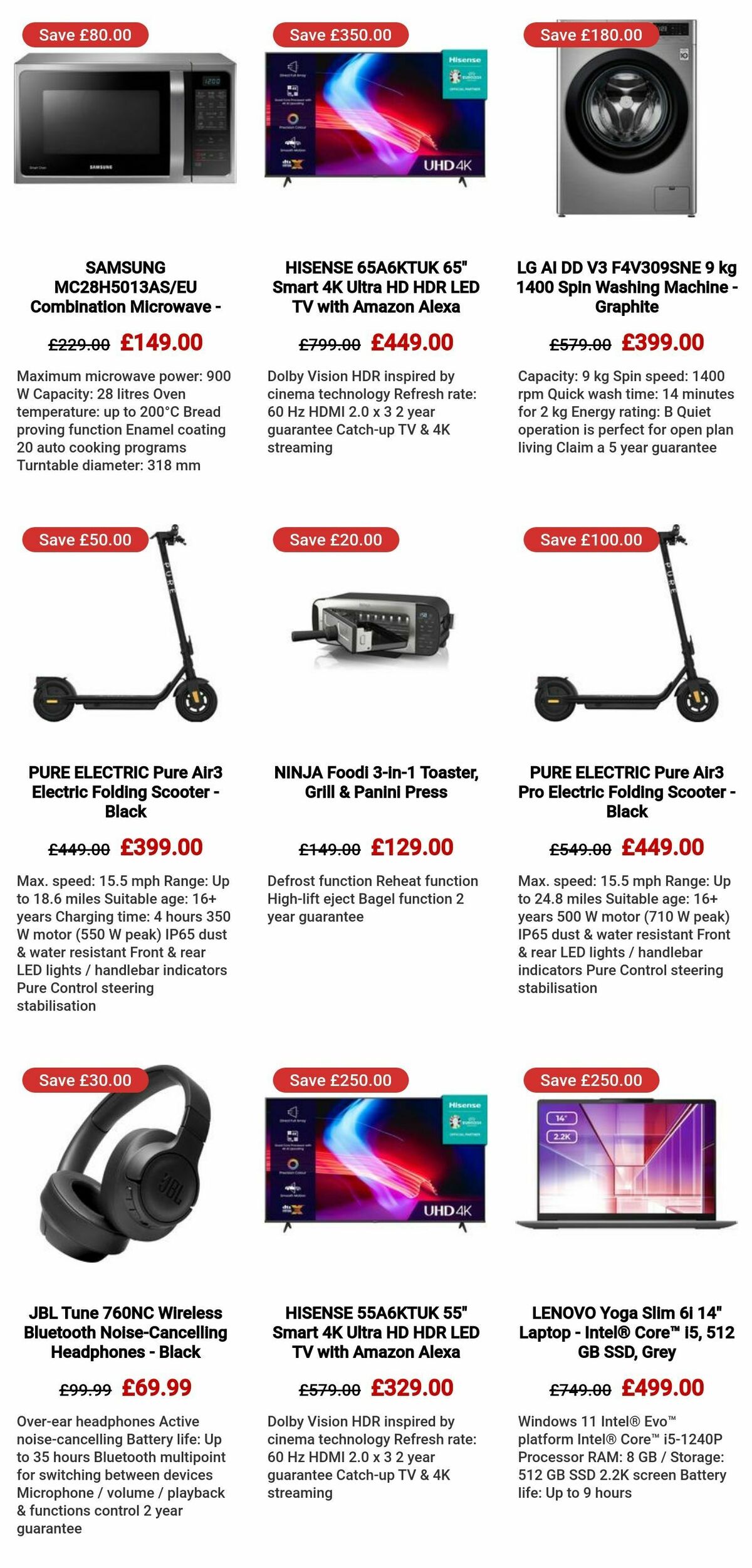 Currys Offers from 3 November