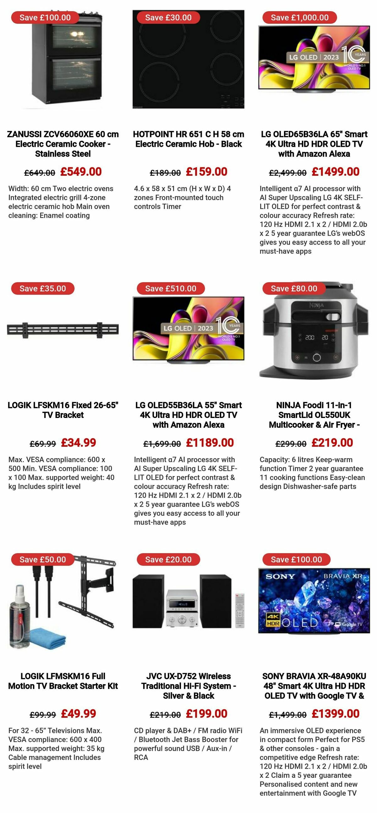 Currys Offers from 3 November